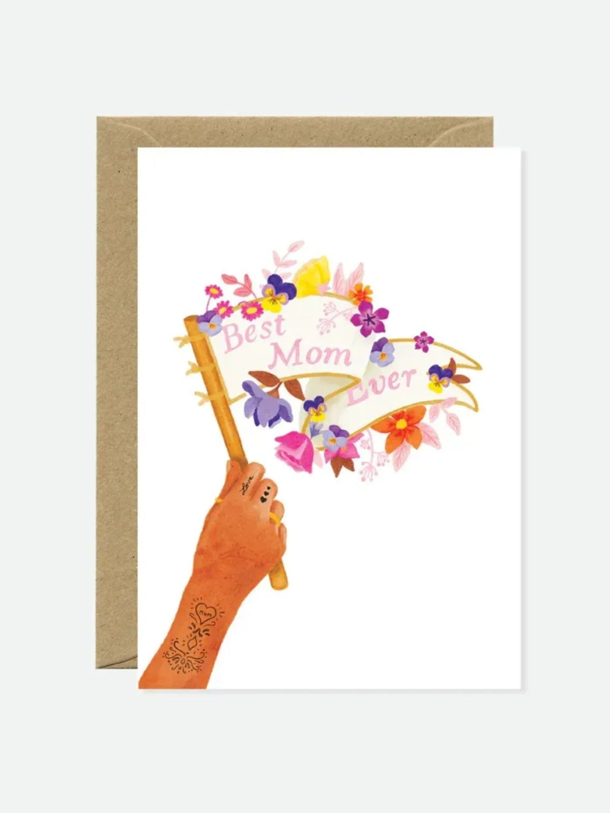 כרטיס ברכה לאמא Best Mom Ever