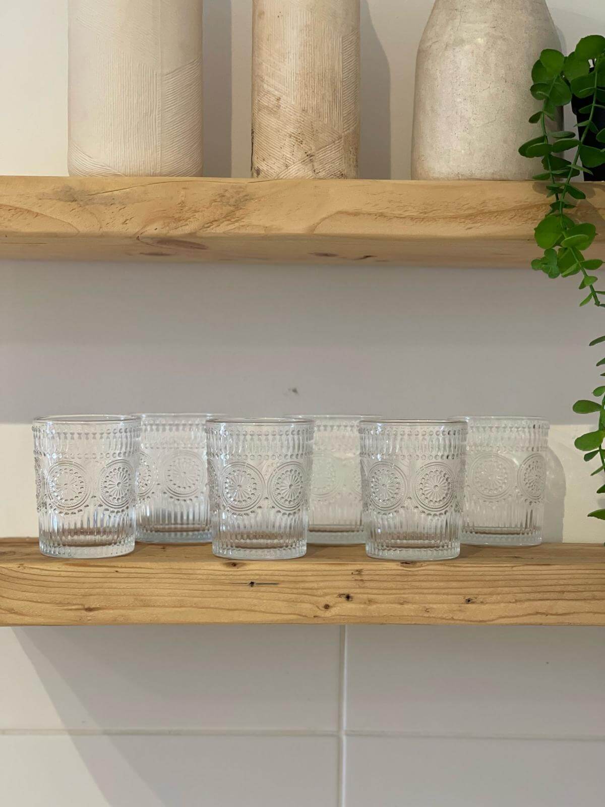 כוס זכוכית רטרו