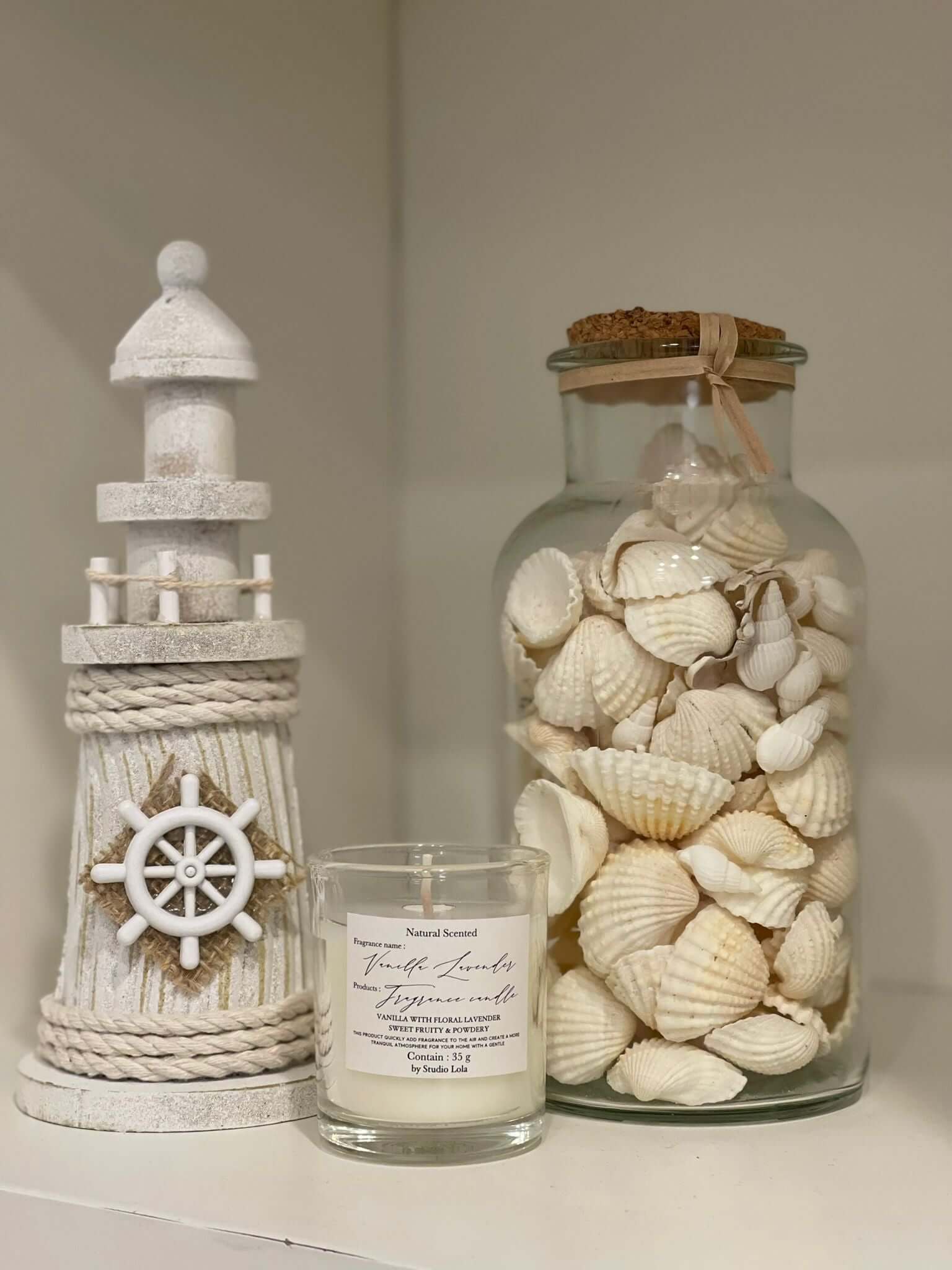 מגדלור עץ דקורטיבי נאוטיקל