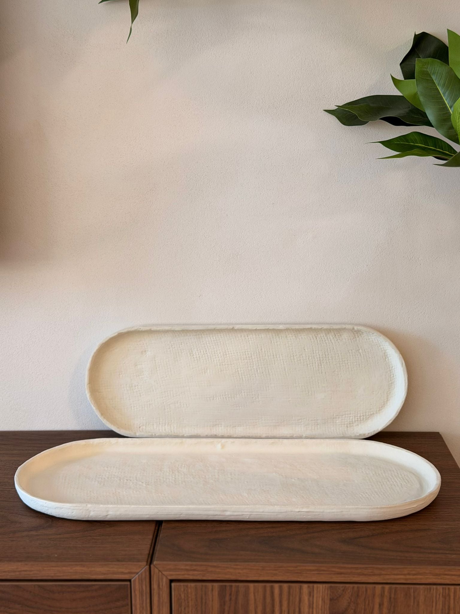 מגש נוי אובלי קראפט בעבודת יד