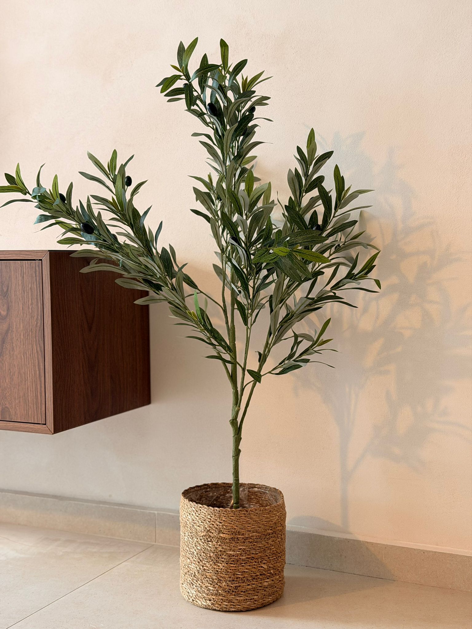 עציץ זית מלאכותי 1 מטר