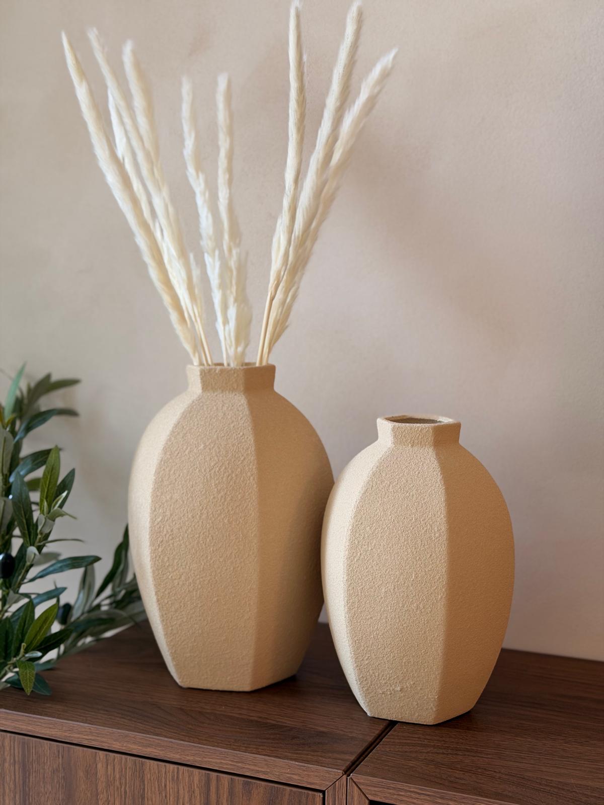 אגרטל חרס שמנת אמפורה