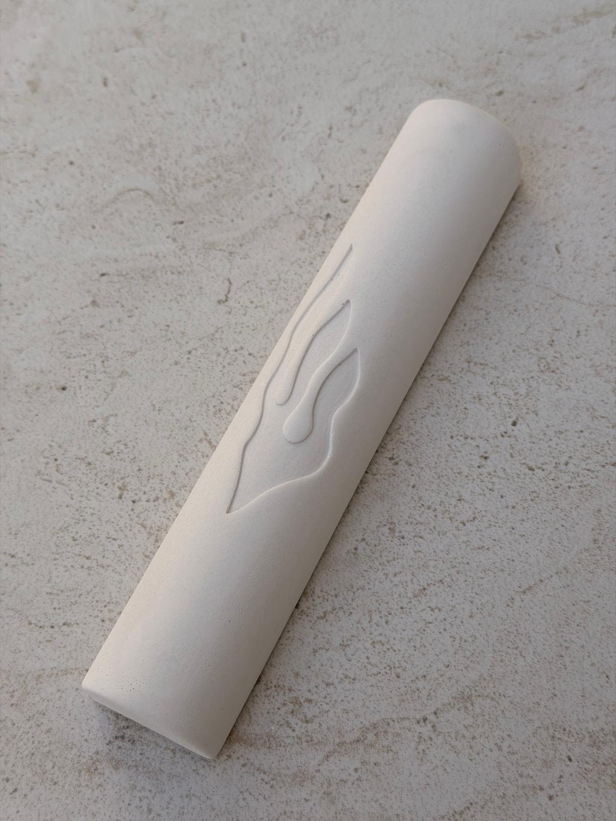 בית מזוזה בטון לבן מעוגל נור