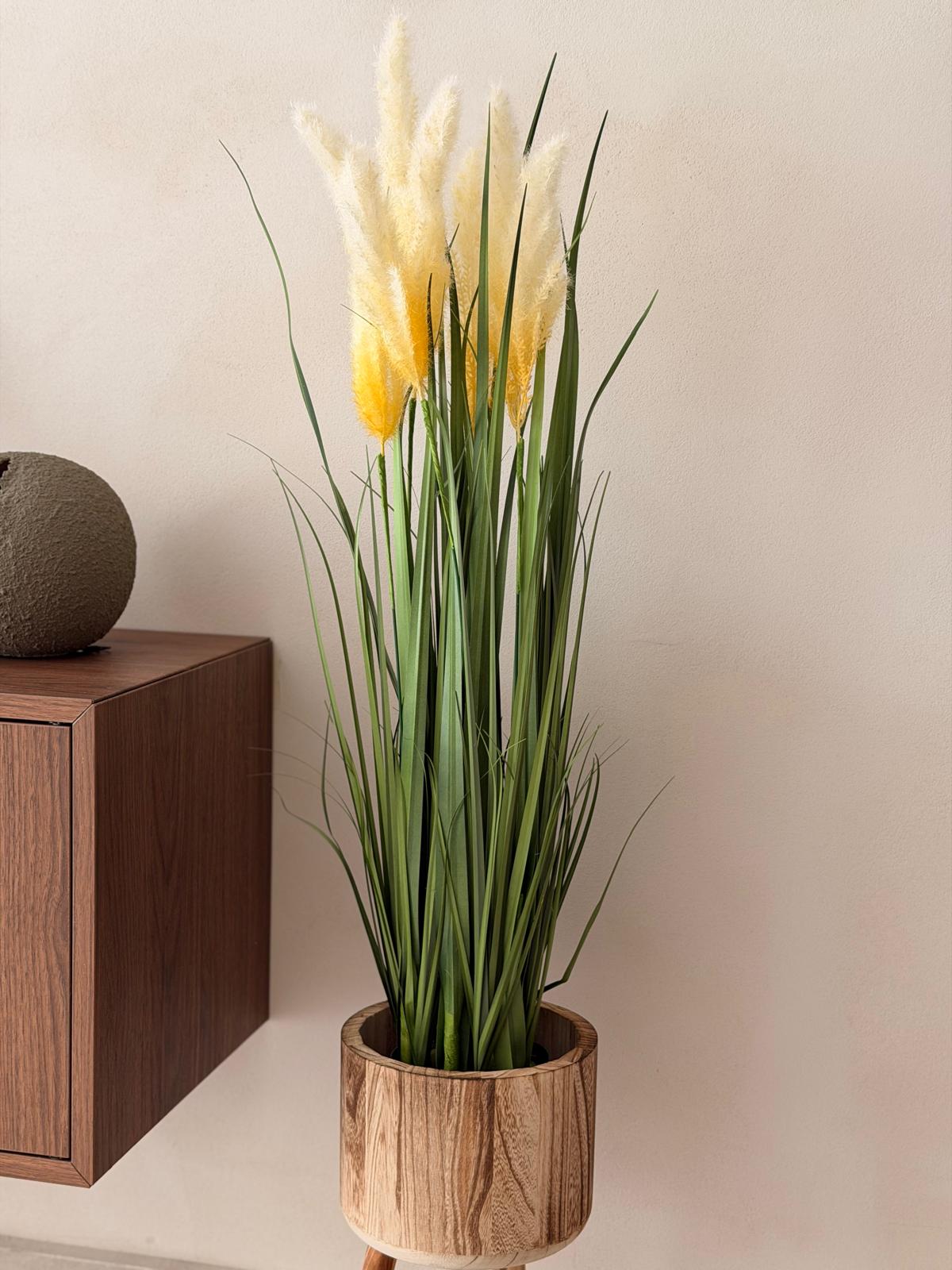 עציץ פמפס מלאכותי - 90 ס"מ