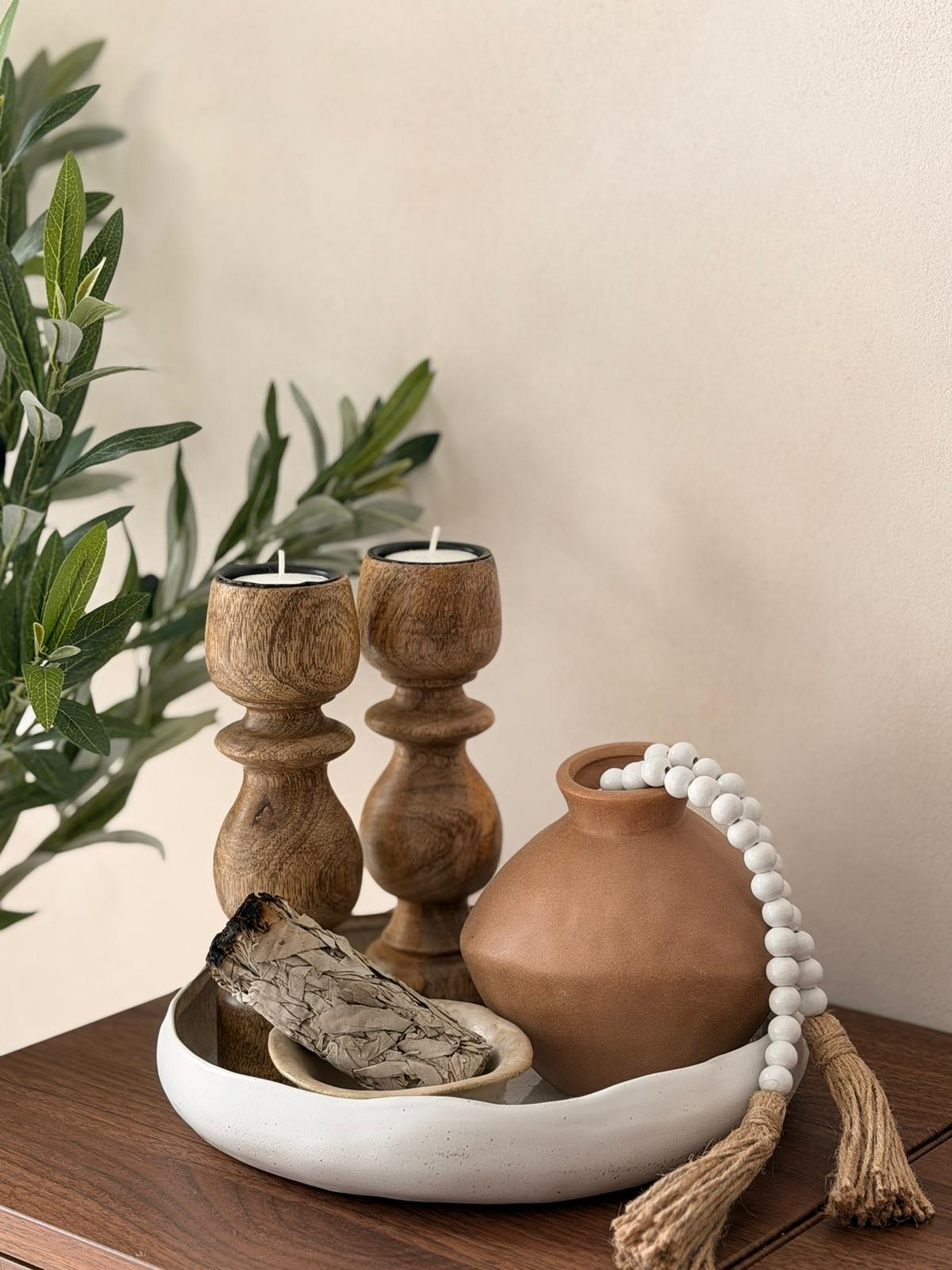 מגש נוי חרס עגול ארטיסטו