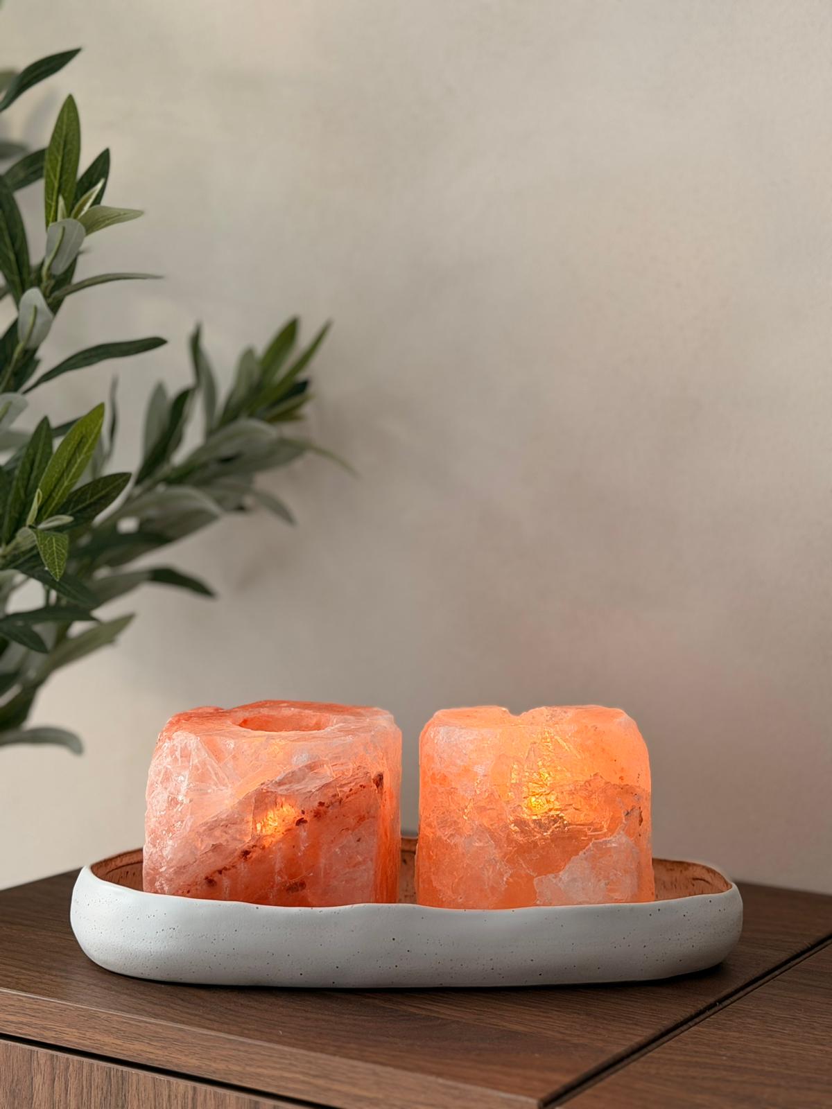 פמוט מלח גולמי חצוב