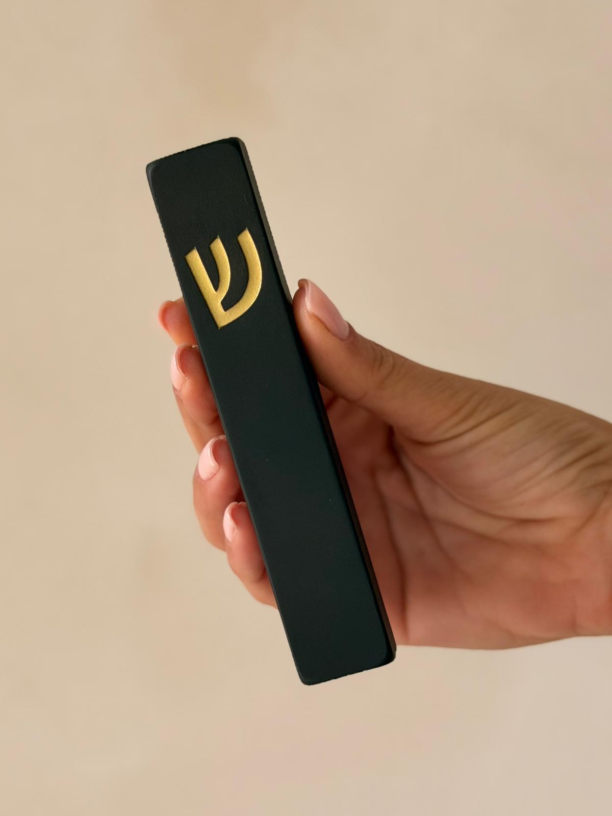 בית מזוזה בטון שחור אוניקס - גודל לבחירה