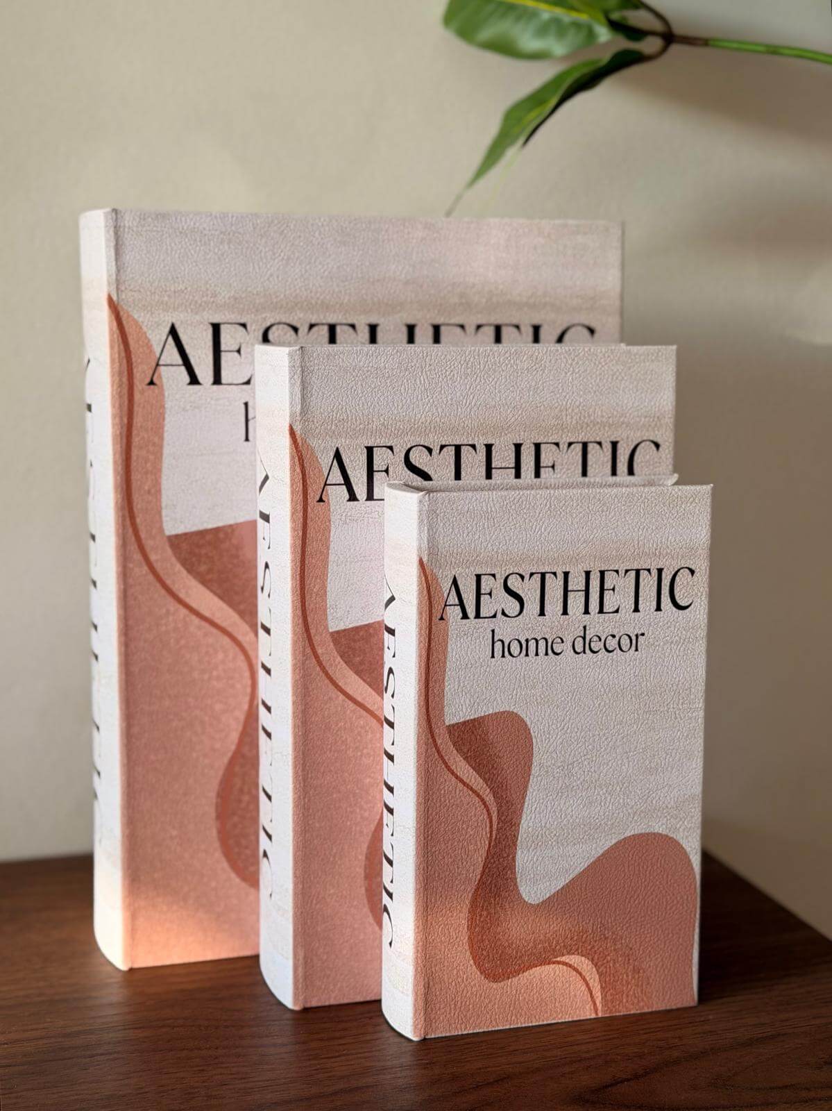 ספר קופסה אדמה נפתח לאחסון