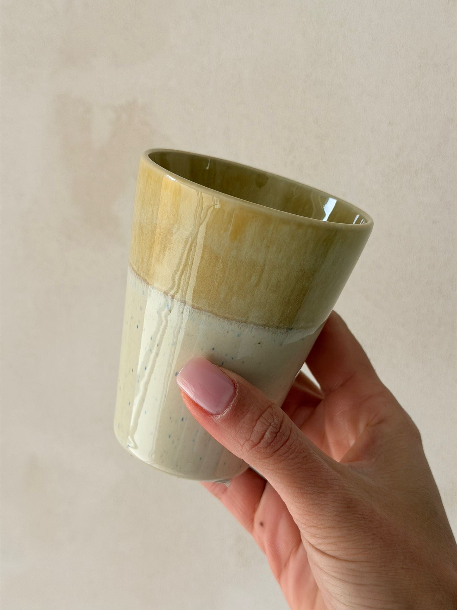 ספל קרמיקה גלייז - צבע לבחירה