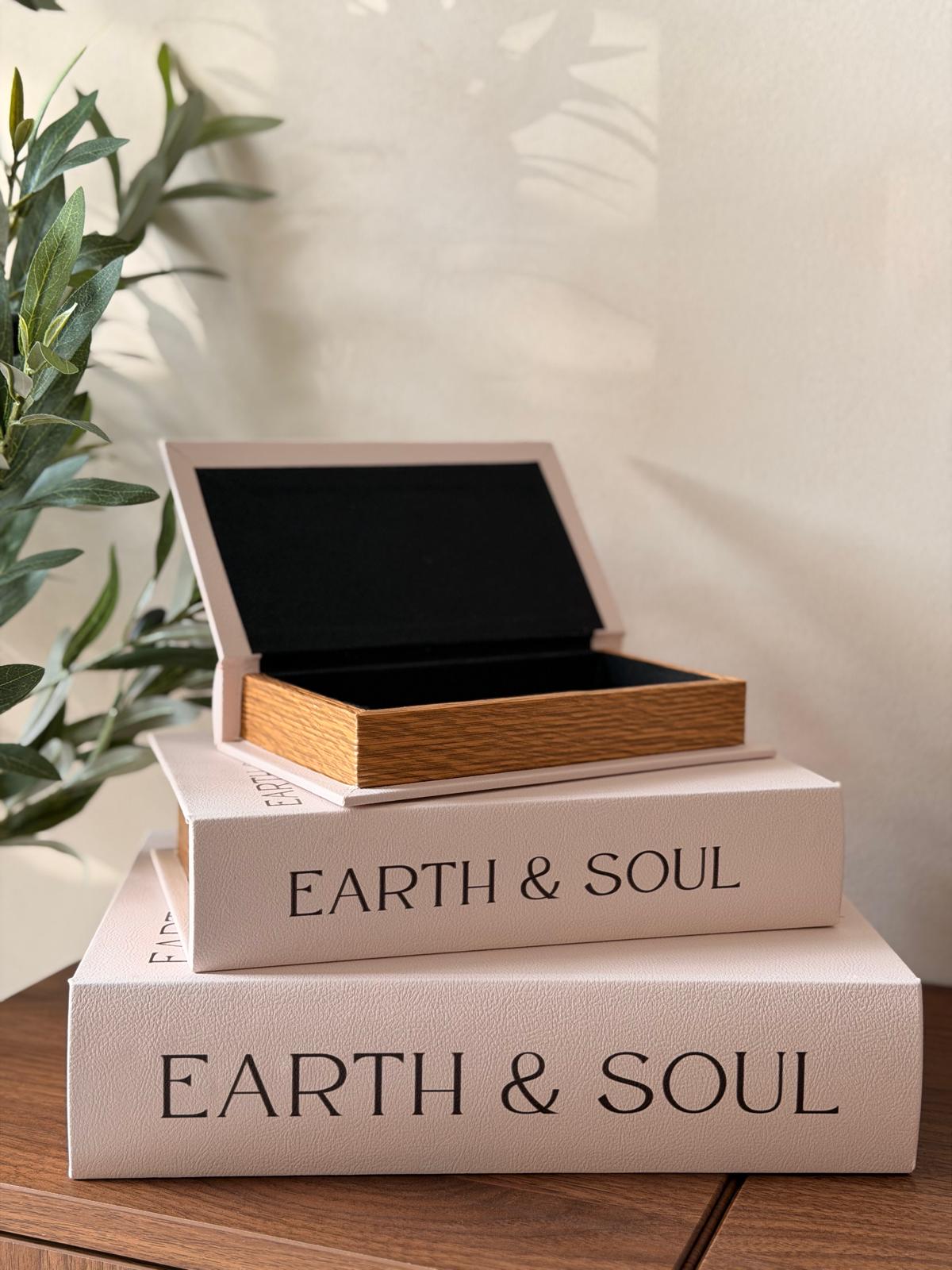 ספר קופסה אסנס נפתח לאחסון