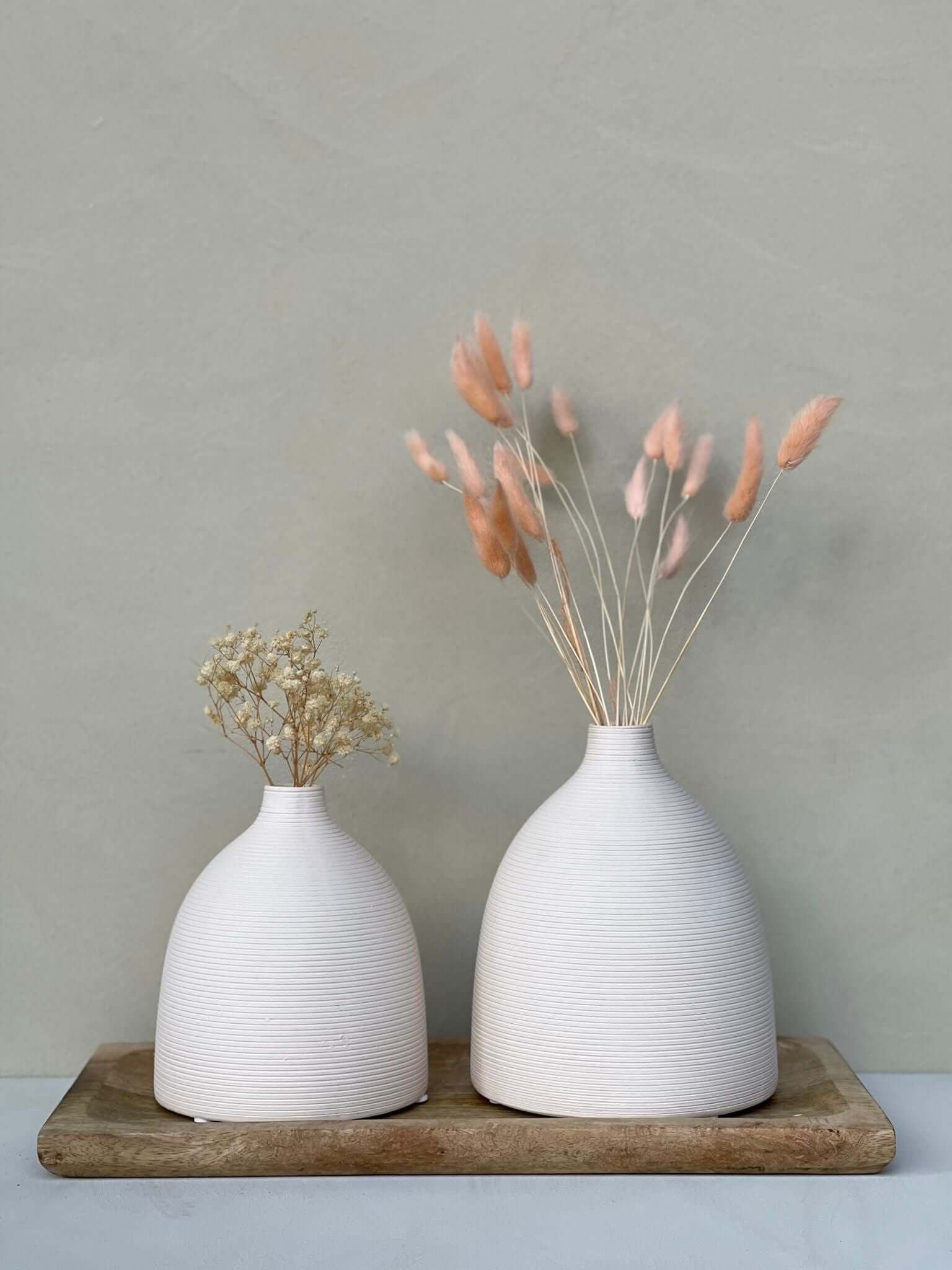 אגרטל מילה בומב אוף ווייט - גודל לבחירה - 1item