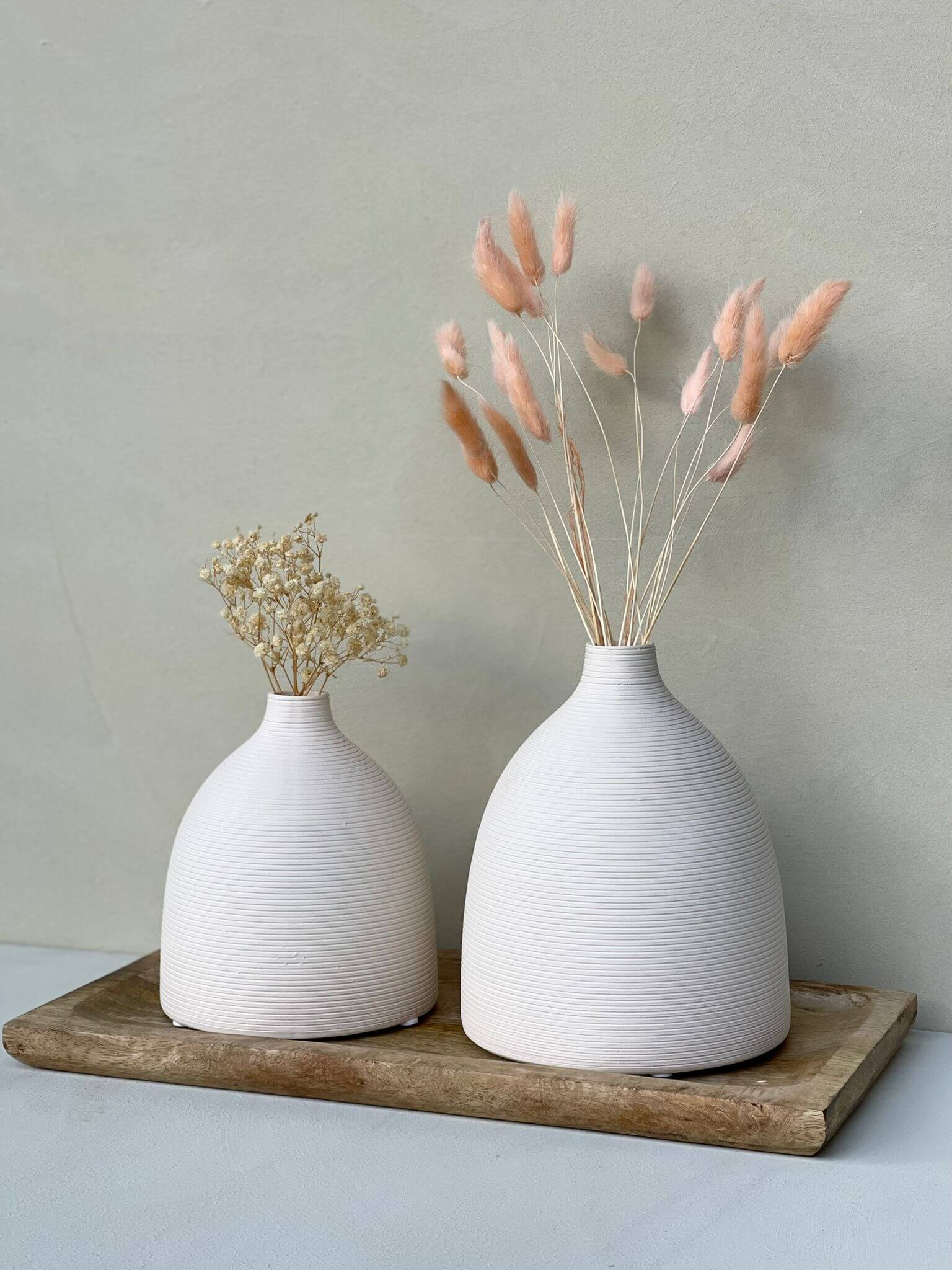 אגרטל מילה בומב אוף ווייט - גודל לבחירה - 1item