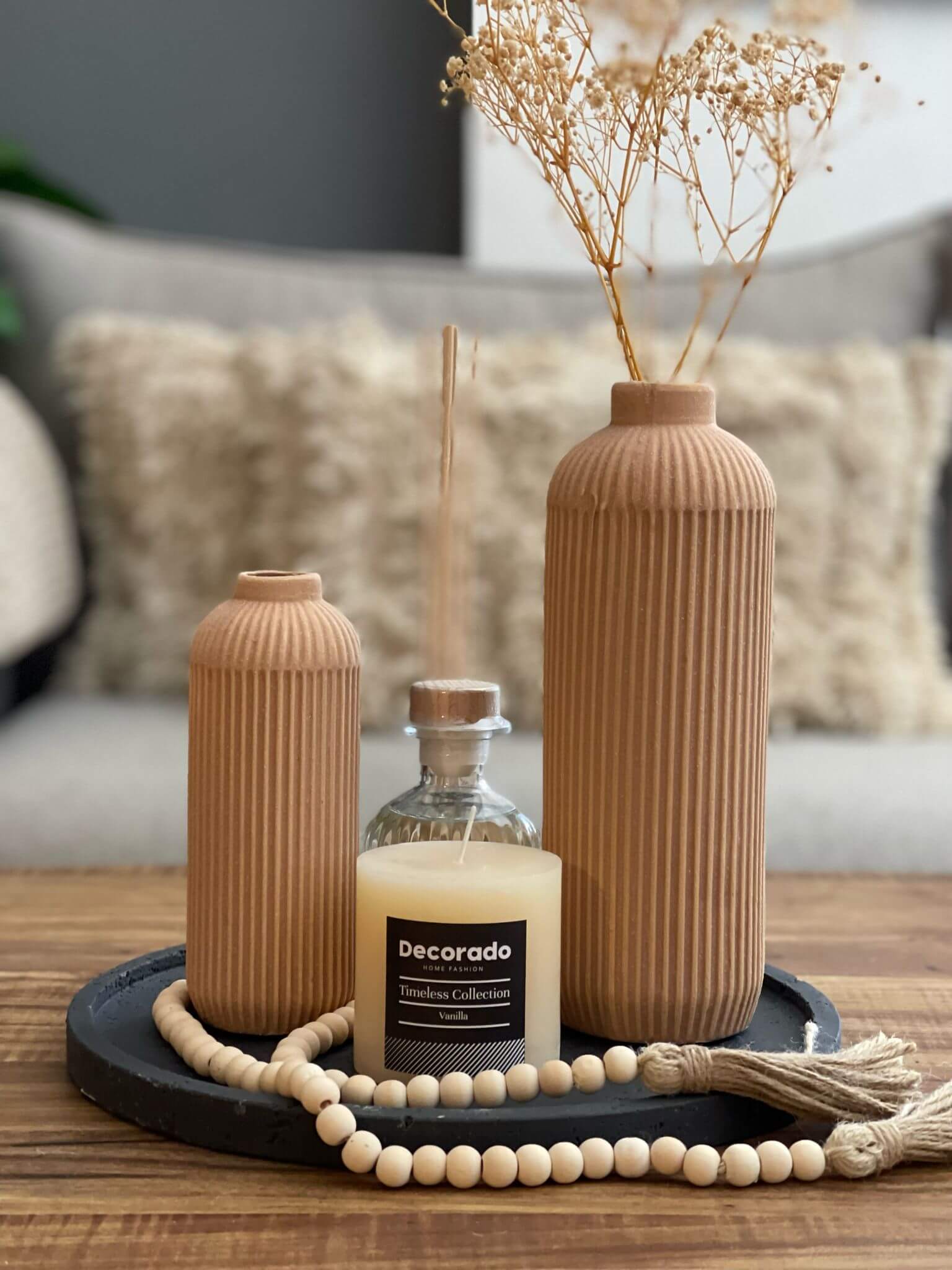 אגרטל חרס סנדיניו חמרה פסים