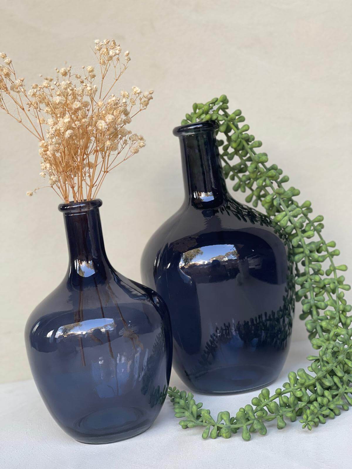 אגרטל זכוכית פקטורי כחול - גודל לבחירה