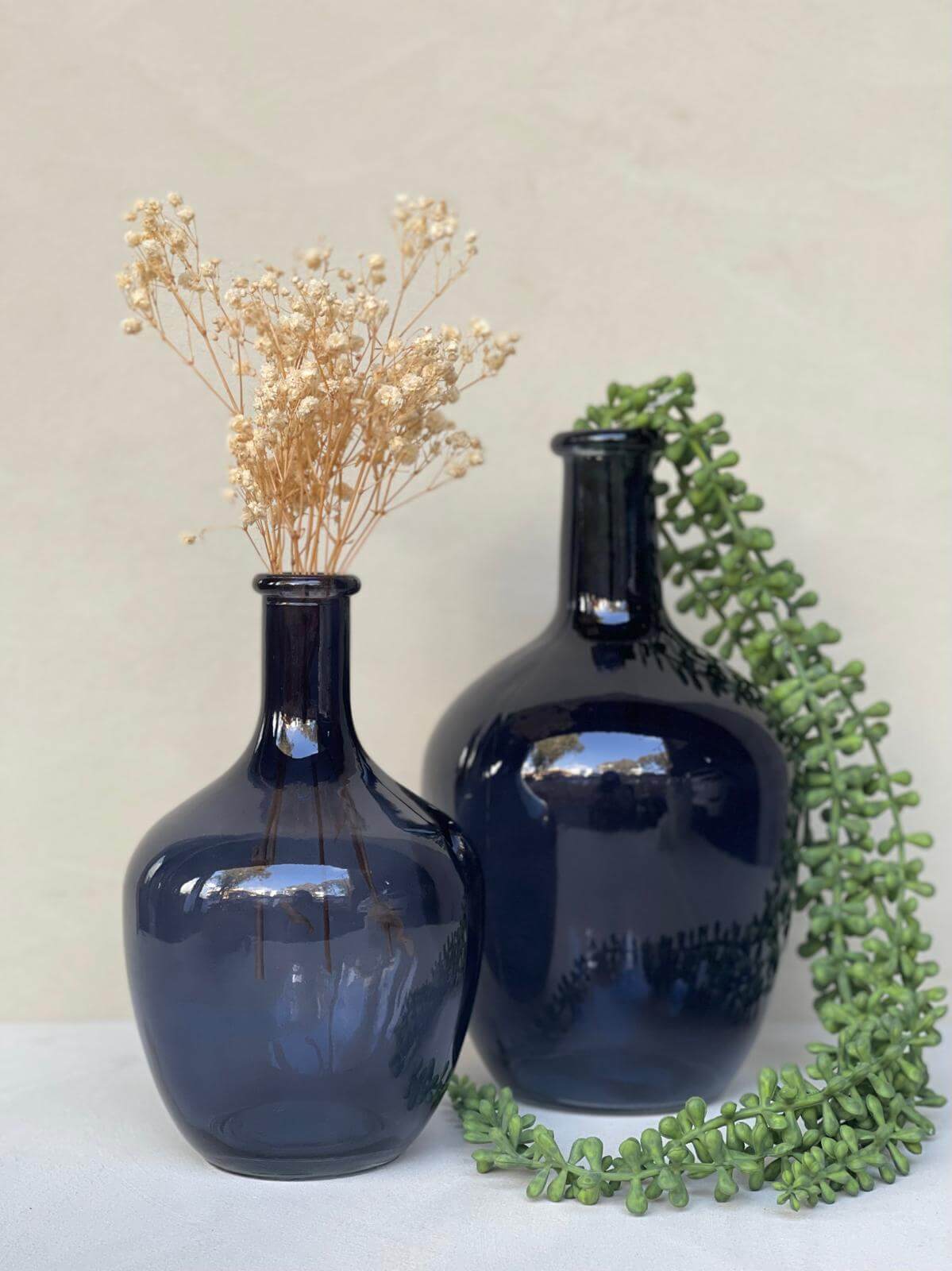 אגרטל זכוכית פקטורי כחול - גודל לבחירה