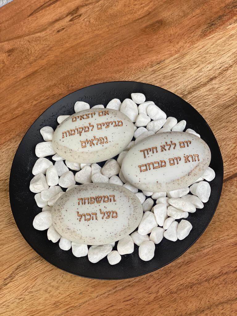 stone with words
