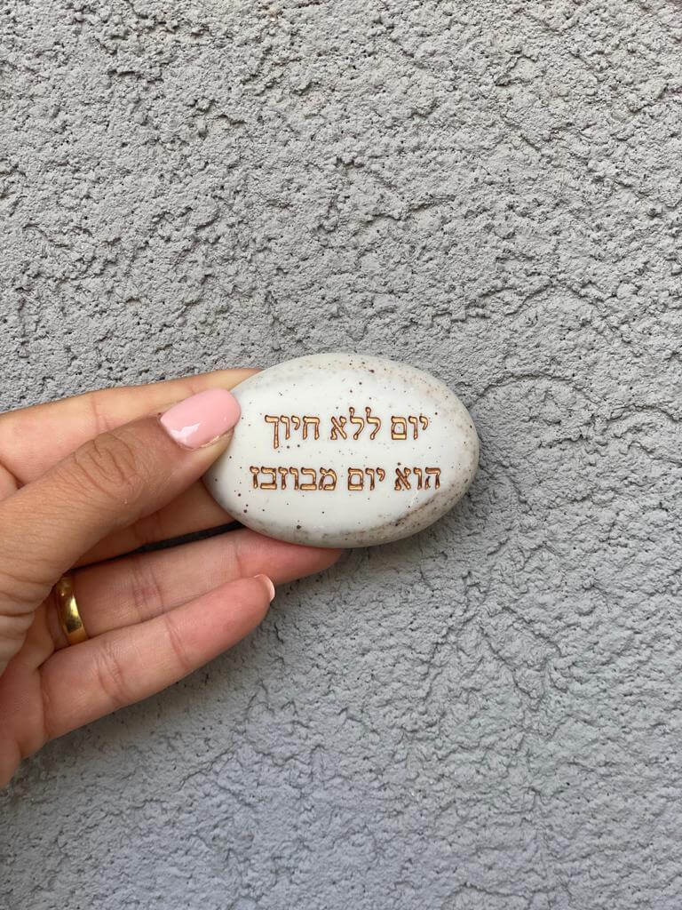 stone with words