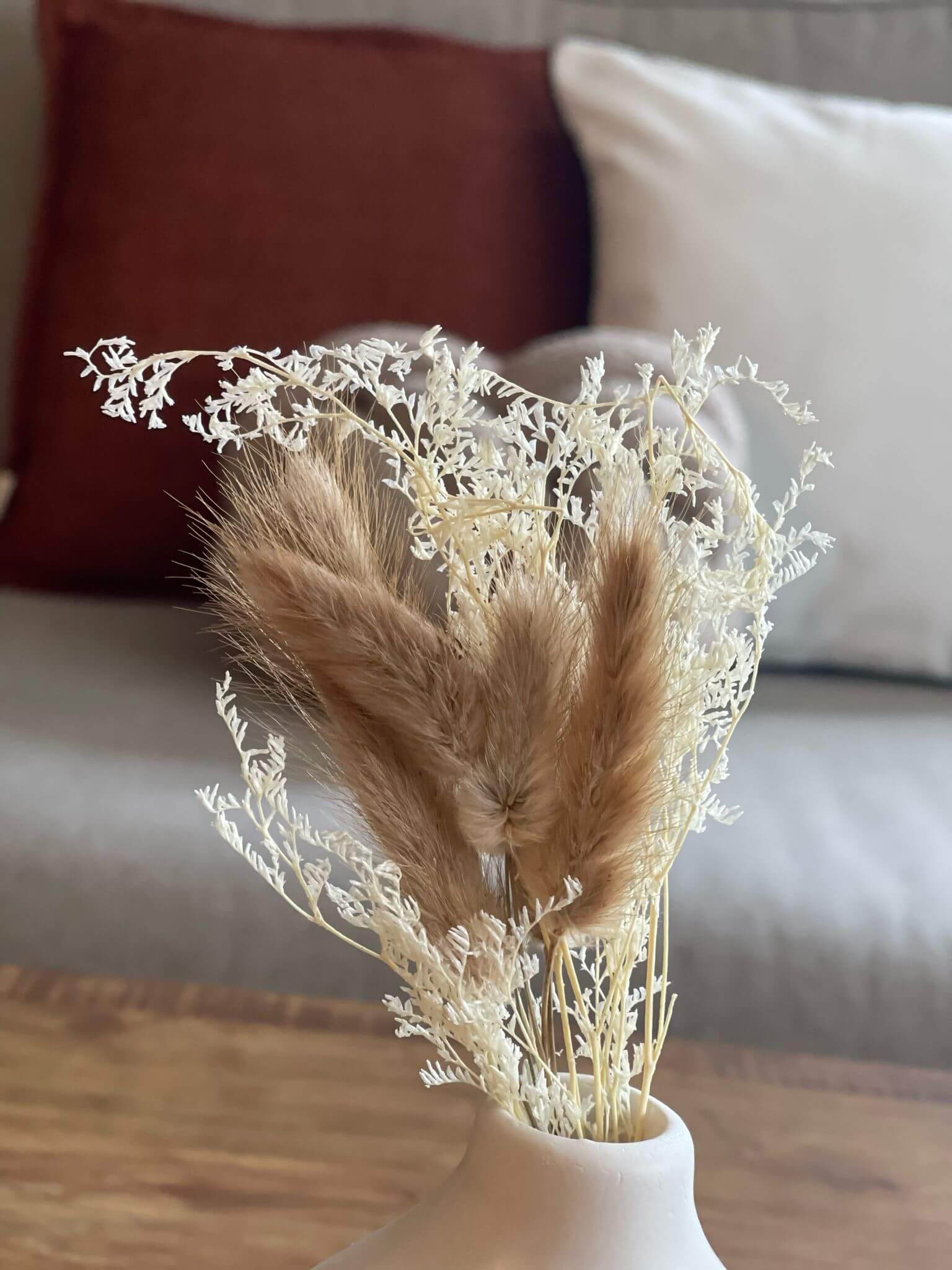 מיני זר מיובש לימוניום וזנב ארנב טבעי - 1item