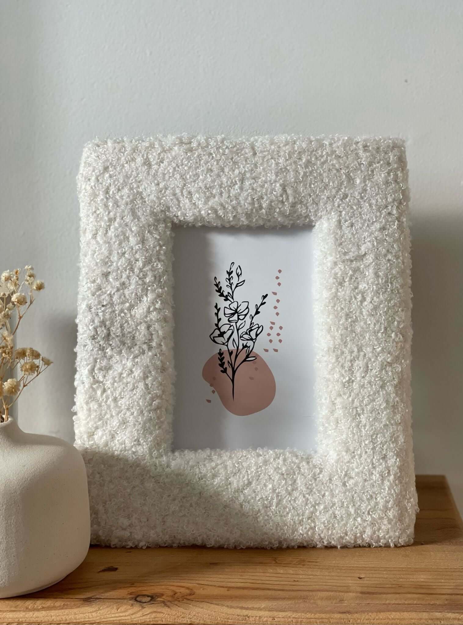 מסגרת תמונה בוקלה מלבנית - 1item