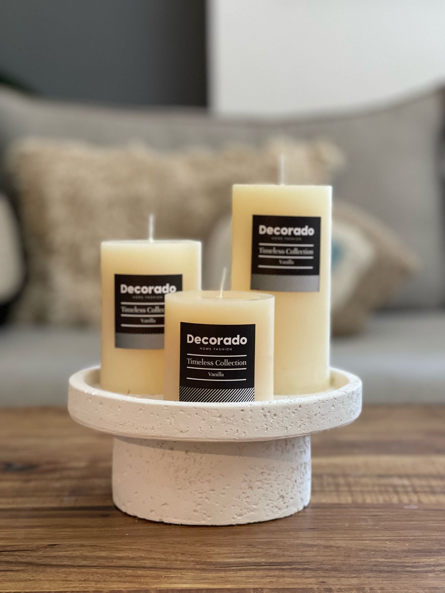 נר ונילה שמנת - גודל לבחירה