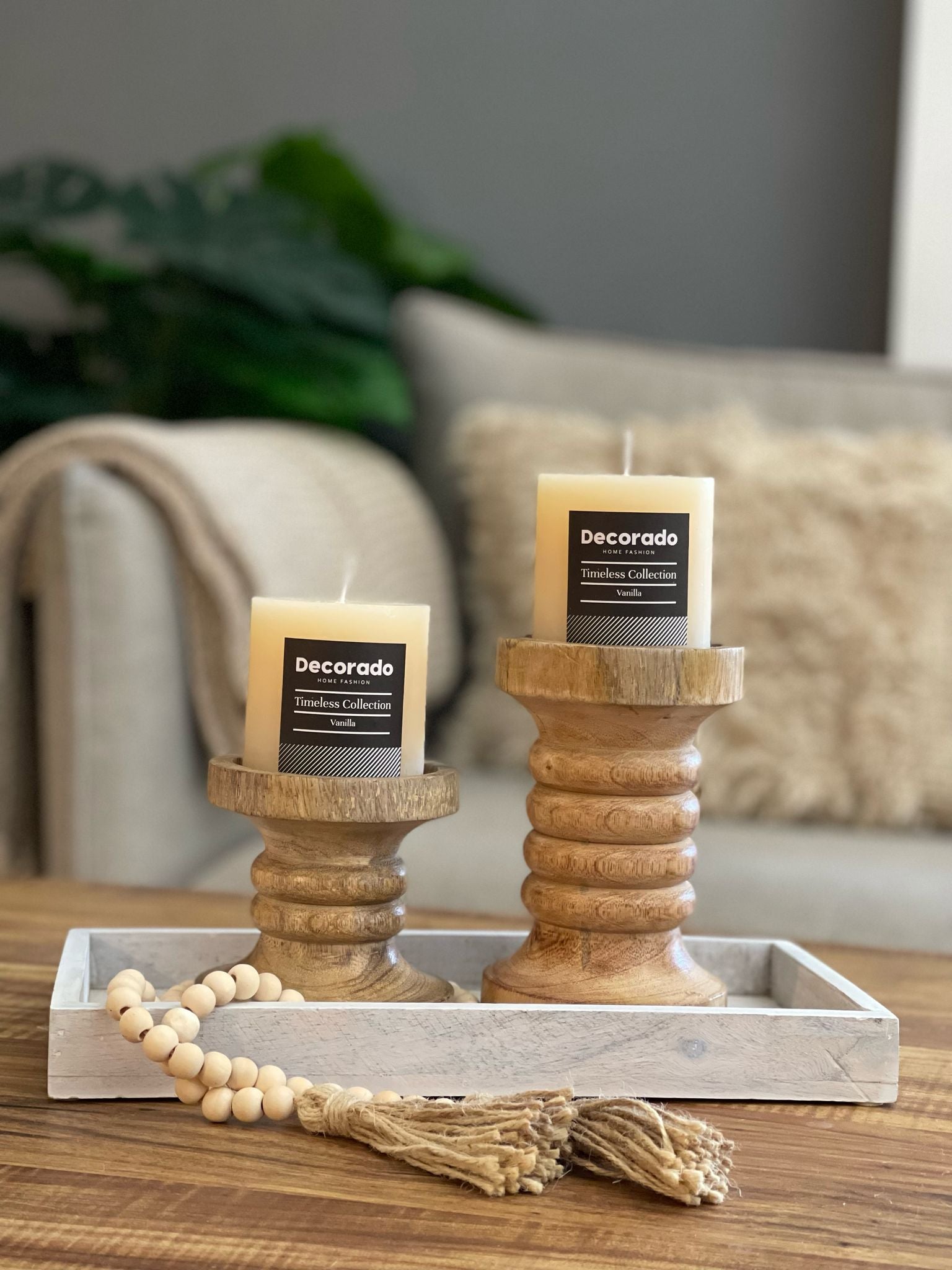 נר ונילה שמנת - גודל לבחירה