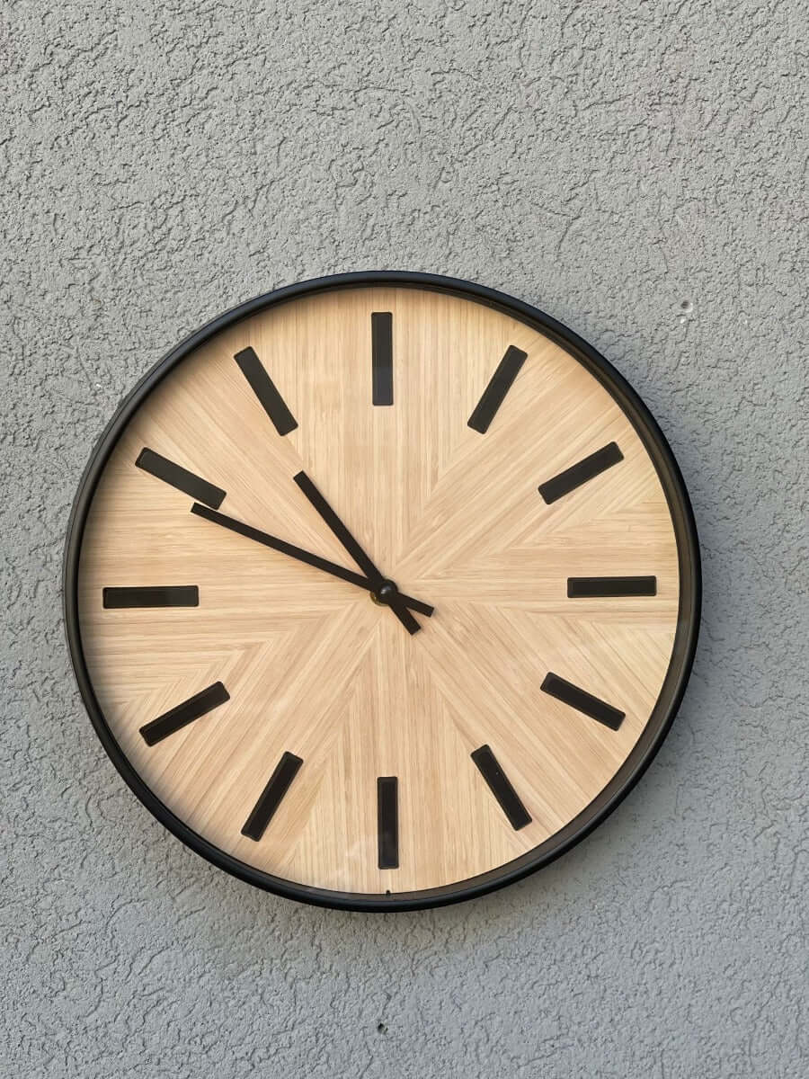 שעון קיר נטורל ווד