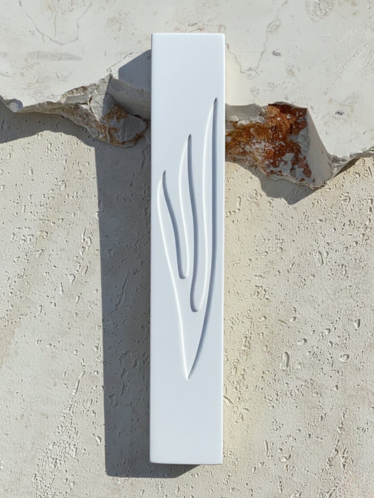 בית מזוזה קראפט בטון לבן לקלף 15