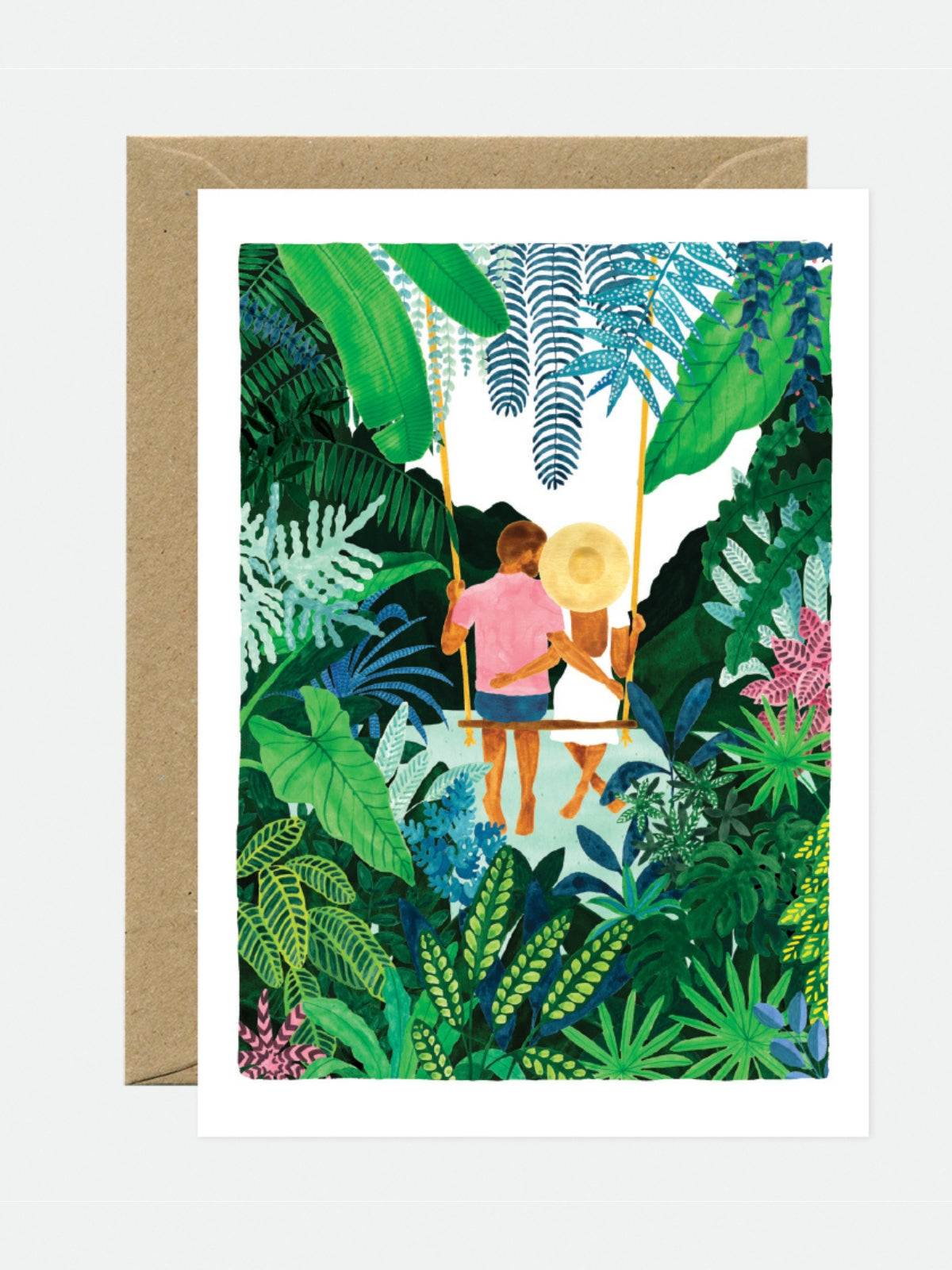 כרטיס ברכה Jungle Swing Love