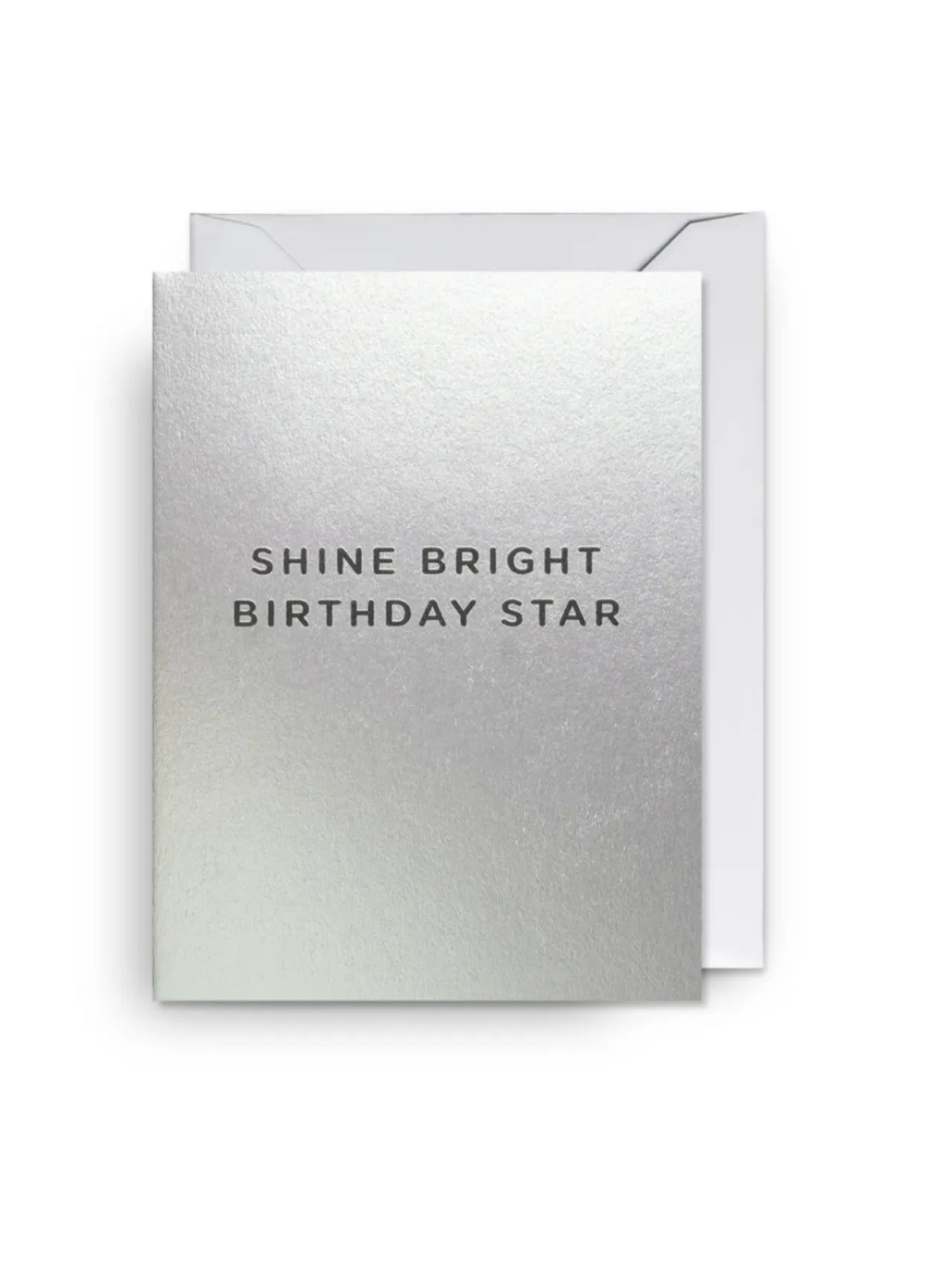 כרטיס ברכה כסף  – Birthday Star