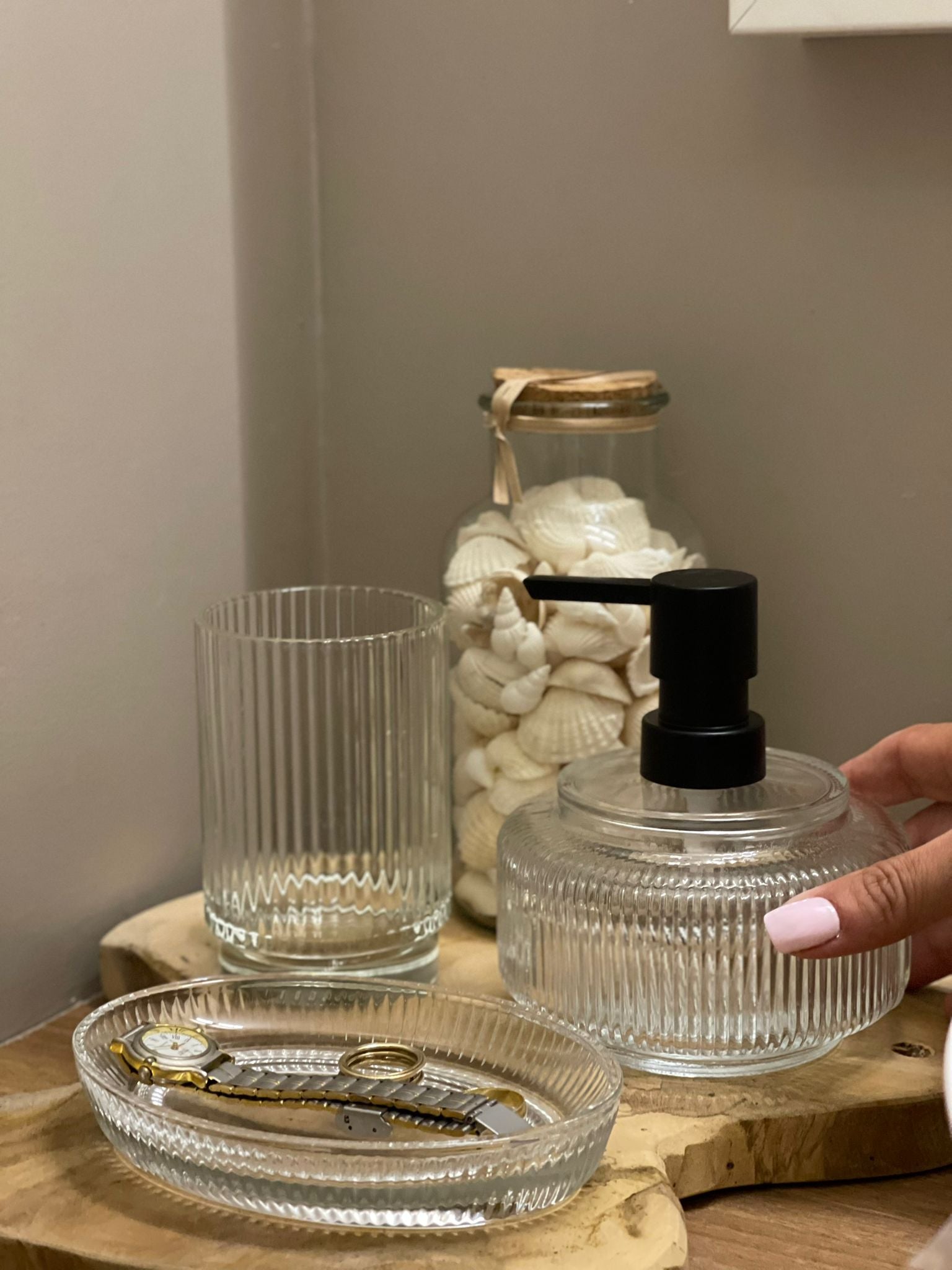 סט אמבטיה ריבס - 3 חלקים