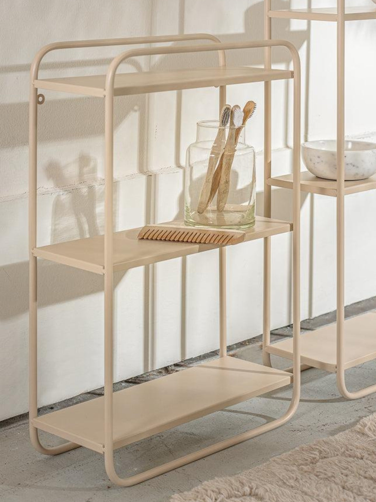 מדף מתכת ניוד 3 קומות