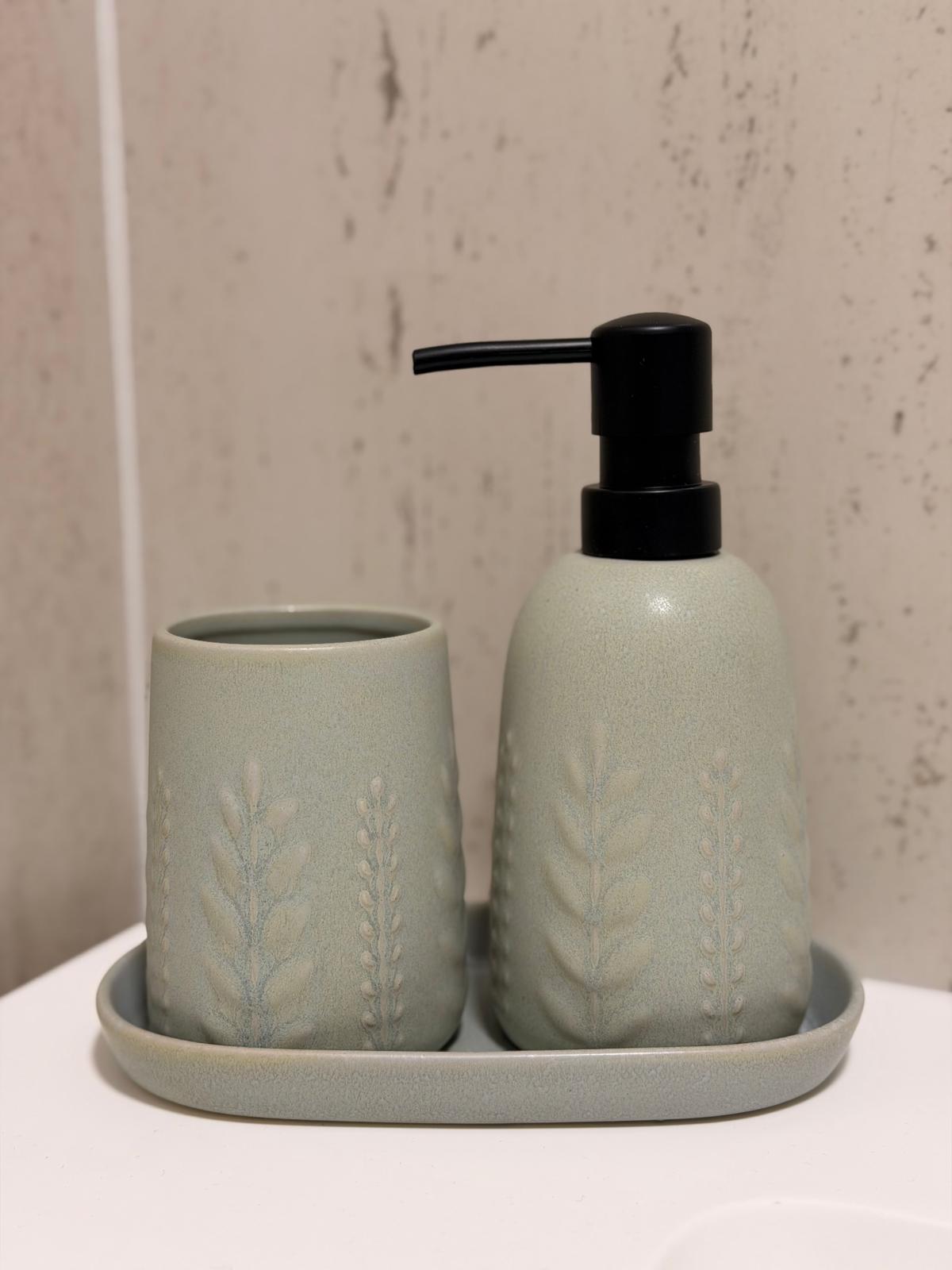 סט אמבטיה ליבס תכלת - 3 חלקים