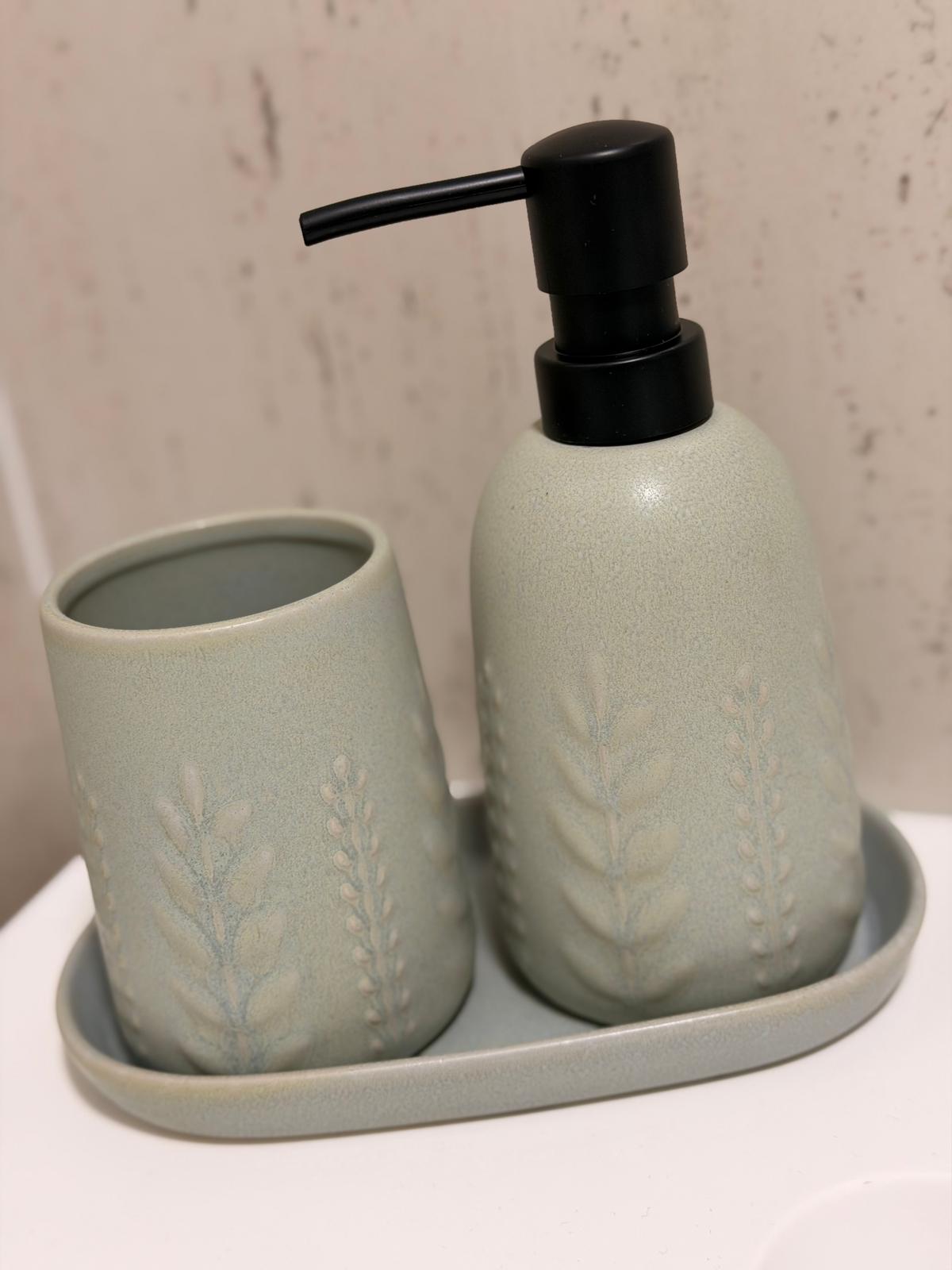 סט אמבטיה ליבס תכלת - 3 חלקים