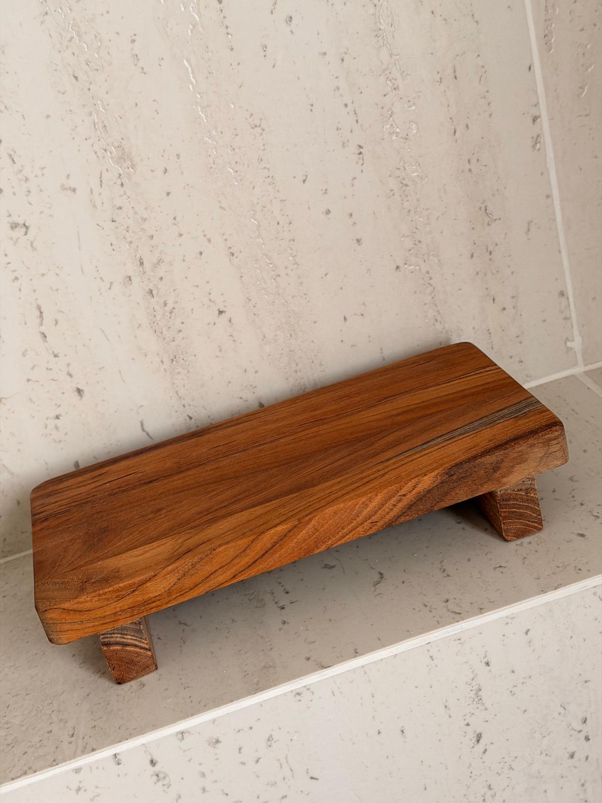 מגש עץ שיטה מוגבה