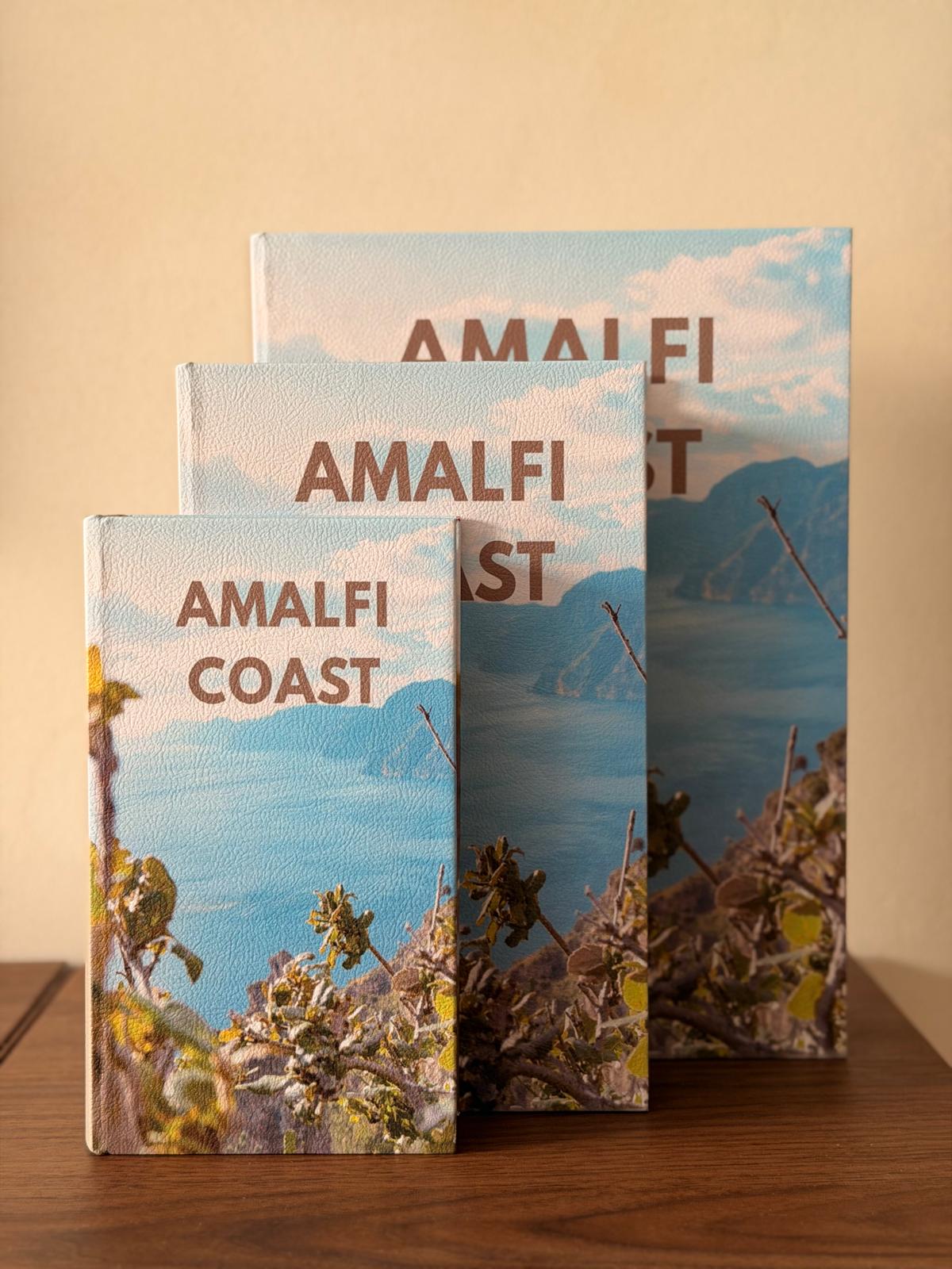 ספר קופסה אמלפי נפתח לאחסון