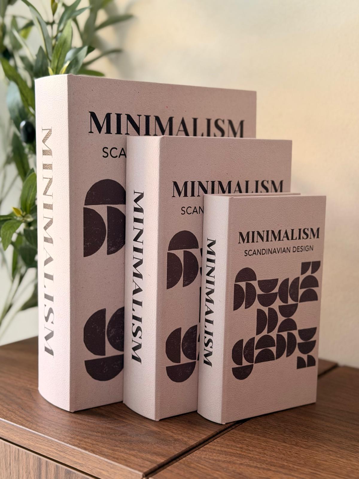 ספר קופסה מינימליזם נפתח לאחסון