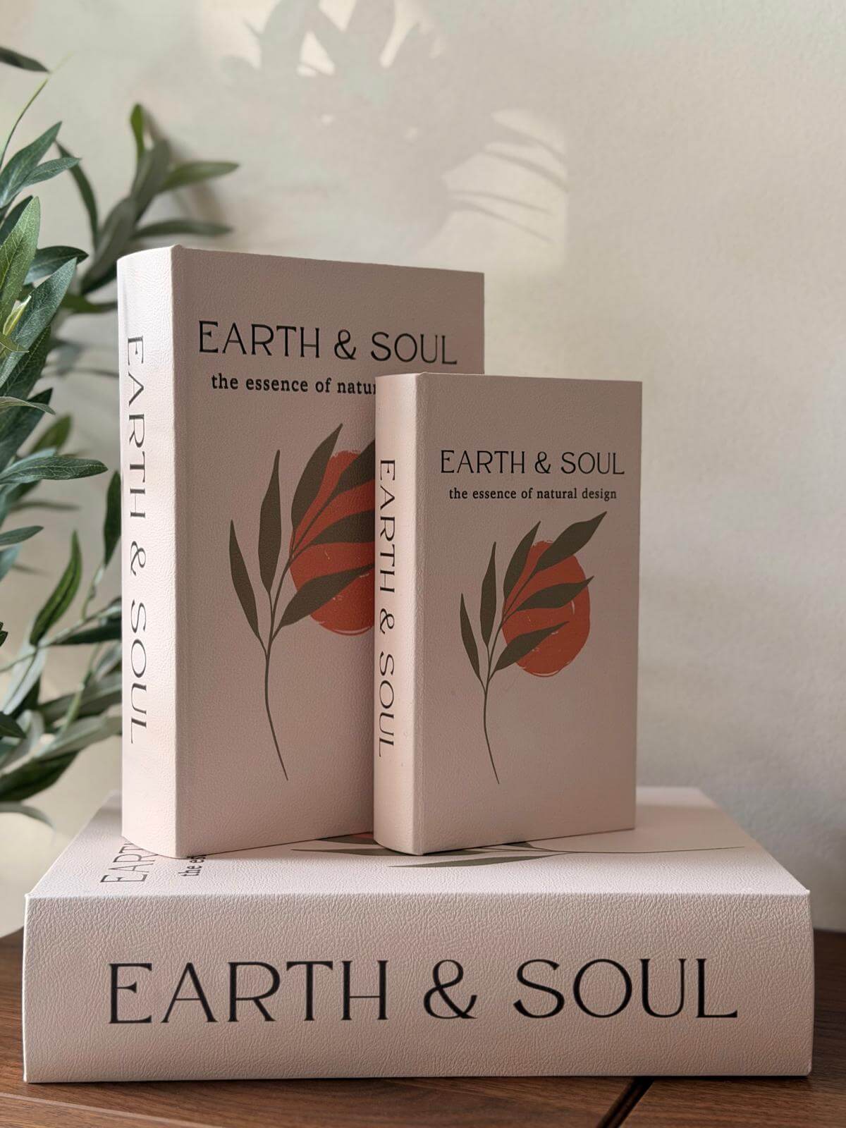 ספר קופסה אסנס נפתח לאחסון