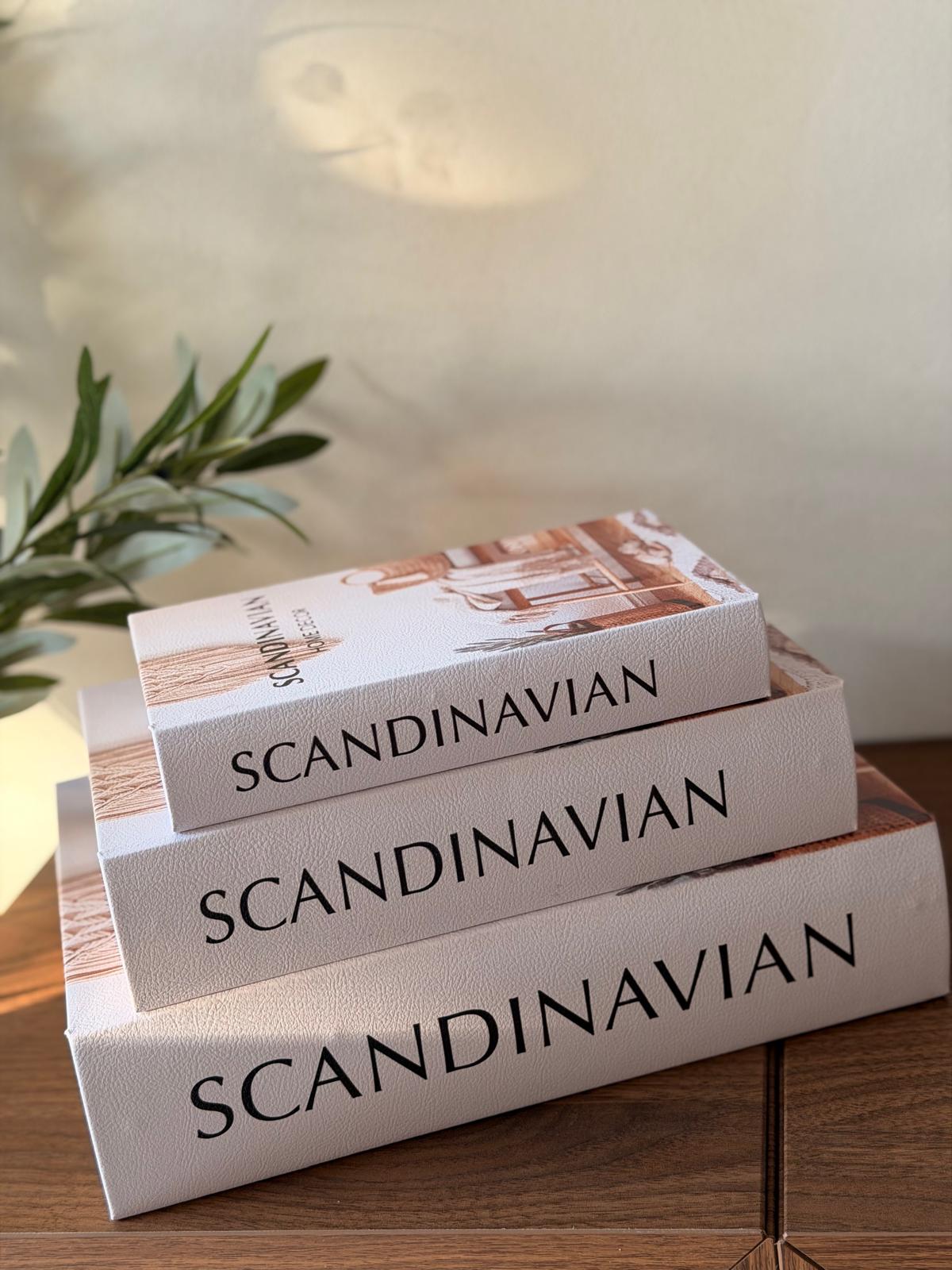 ספר קופסה סקנדינביאן נפתח לאחסון