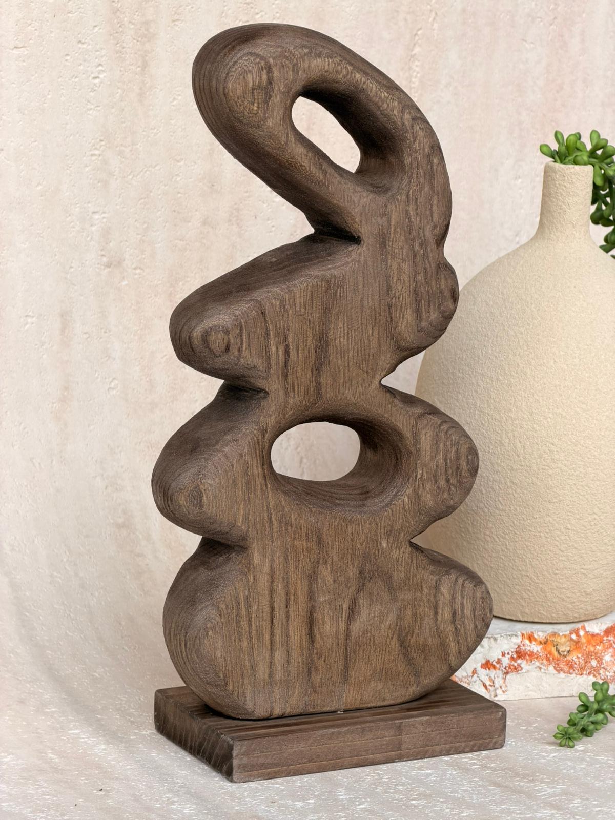 מעמד דקורציה אמורפי עץ