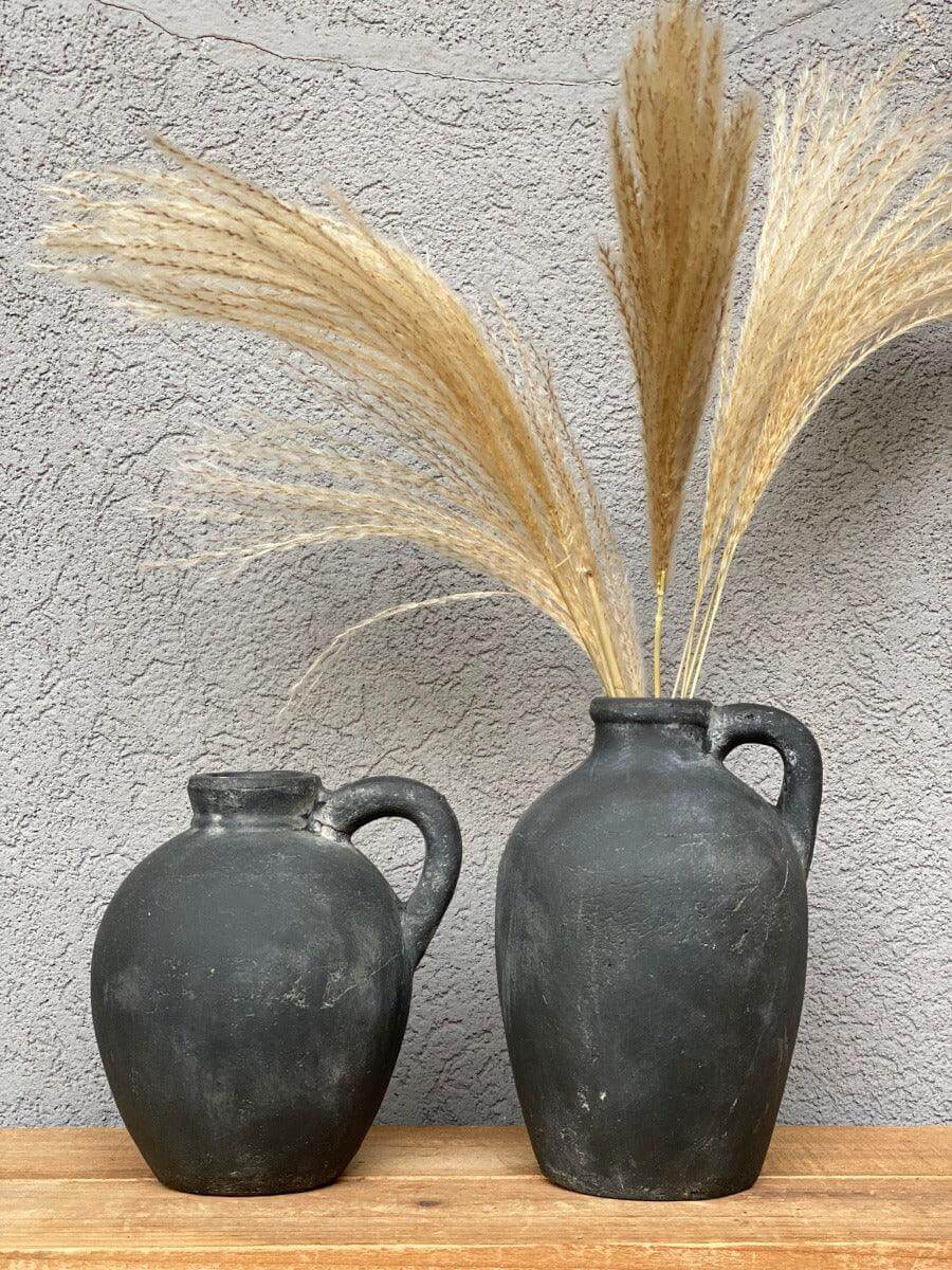 אגרטל אבן פחם במראה טבעי - גודל לבחירה - 1item