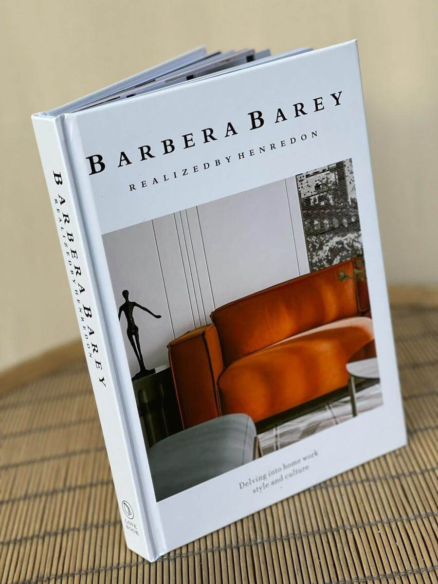 ספר עיצוב BARBARA פתוח עם כריכה קשיחה ודפים צבעוניים, 19x27 ס"מ, לעיצוב הבית והמשרד | 1item