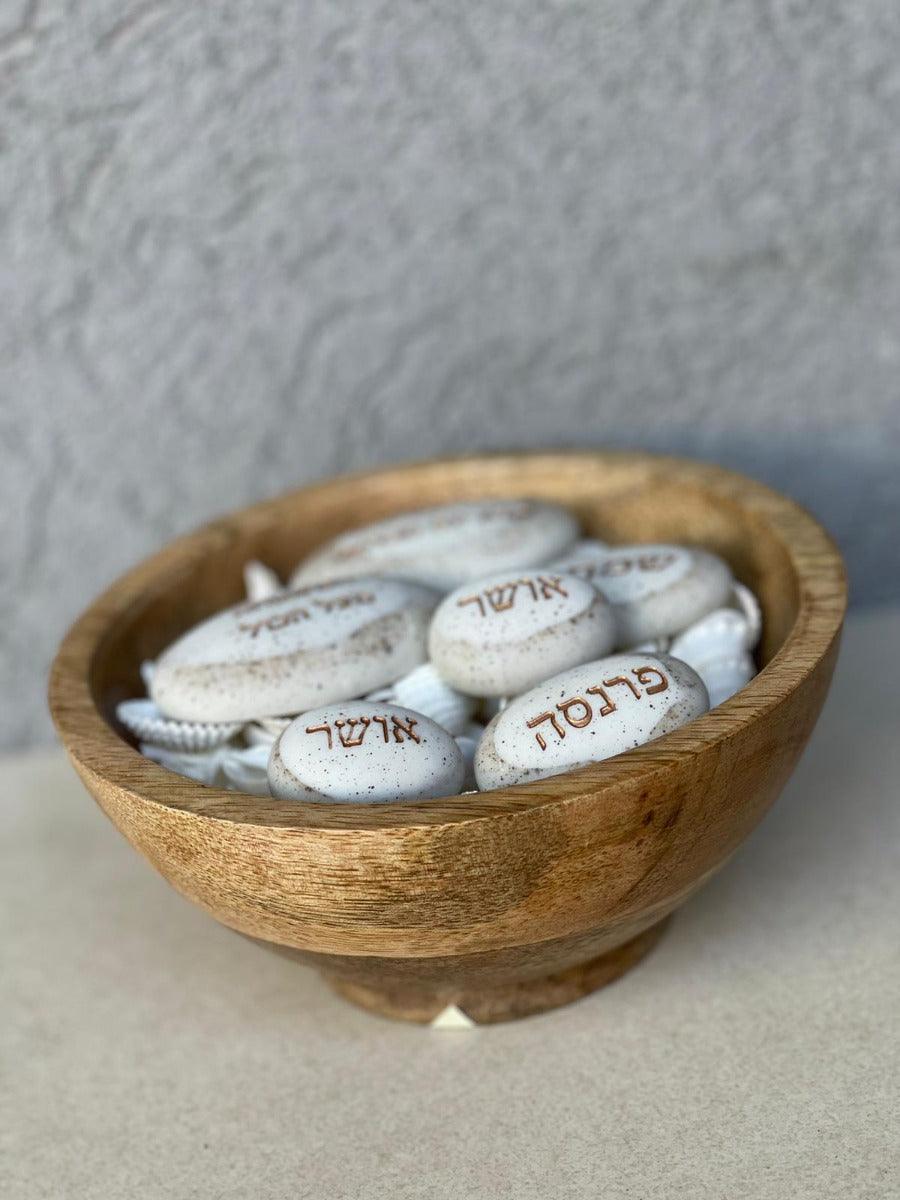קערת עץ טבעית - 1item