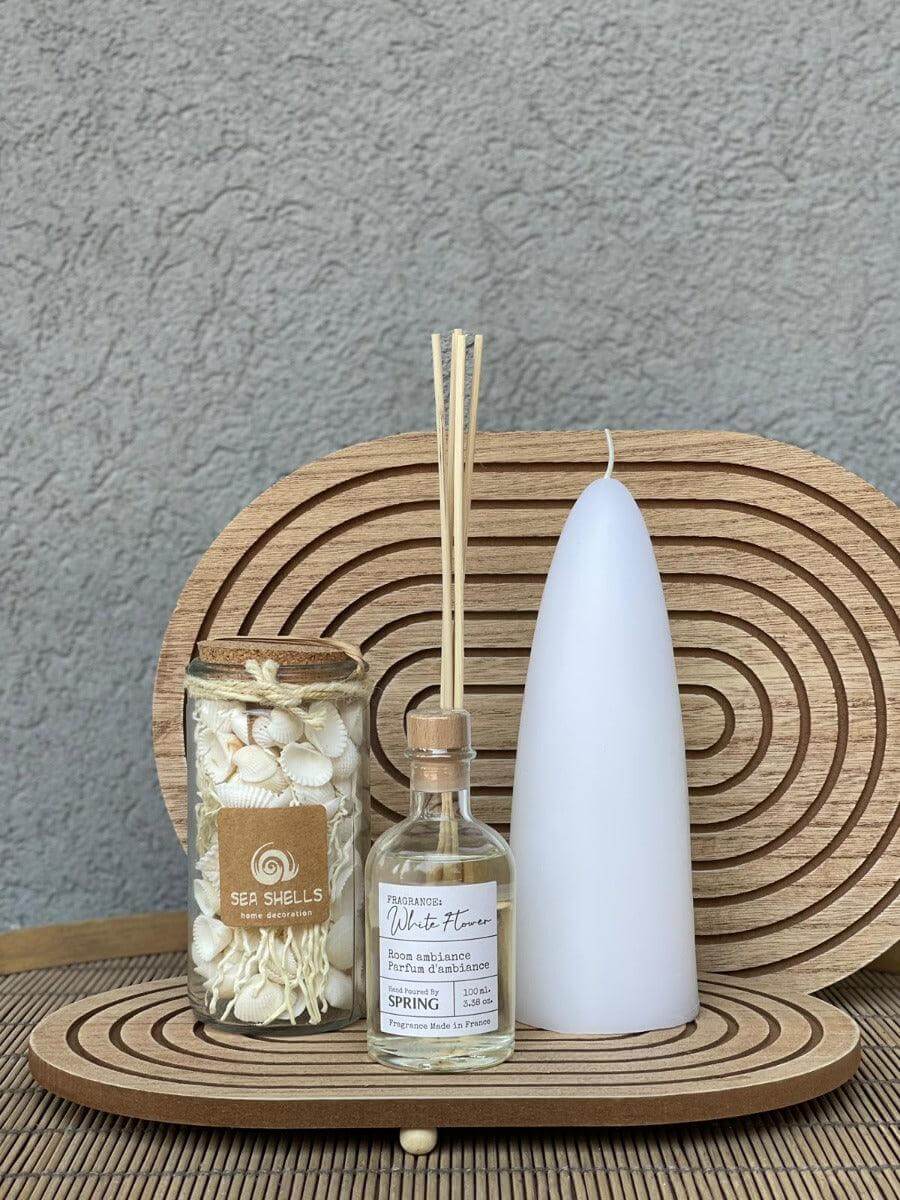מגש עץ קשת אובלי - גודל לבחירה - 1item