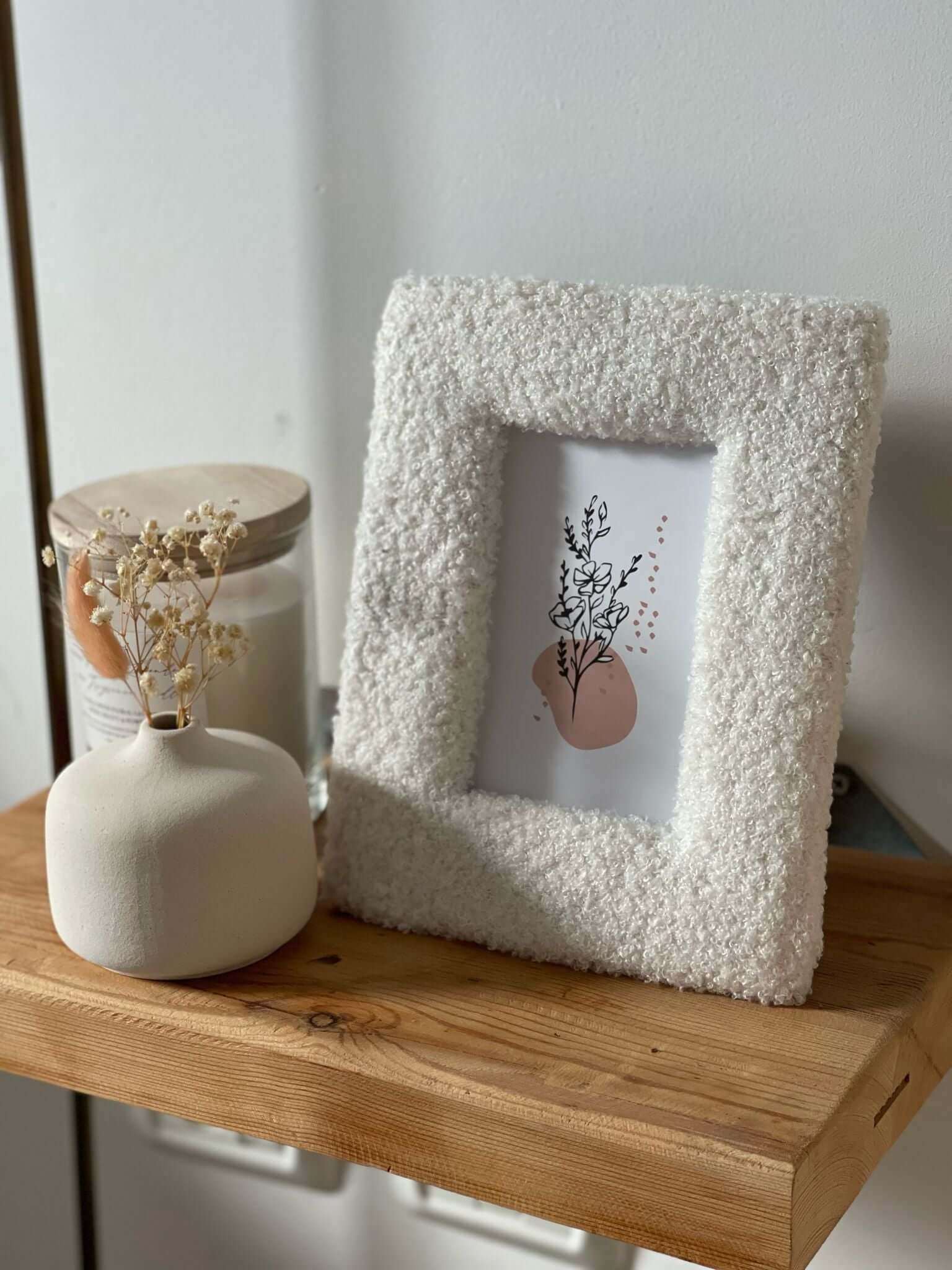 מסגרת תמונה בוקלה מלבנית - 1item