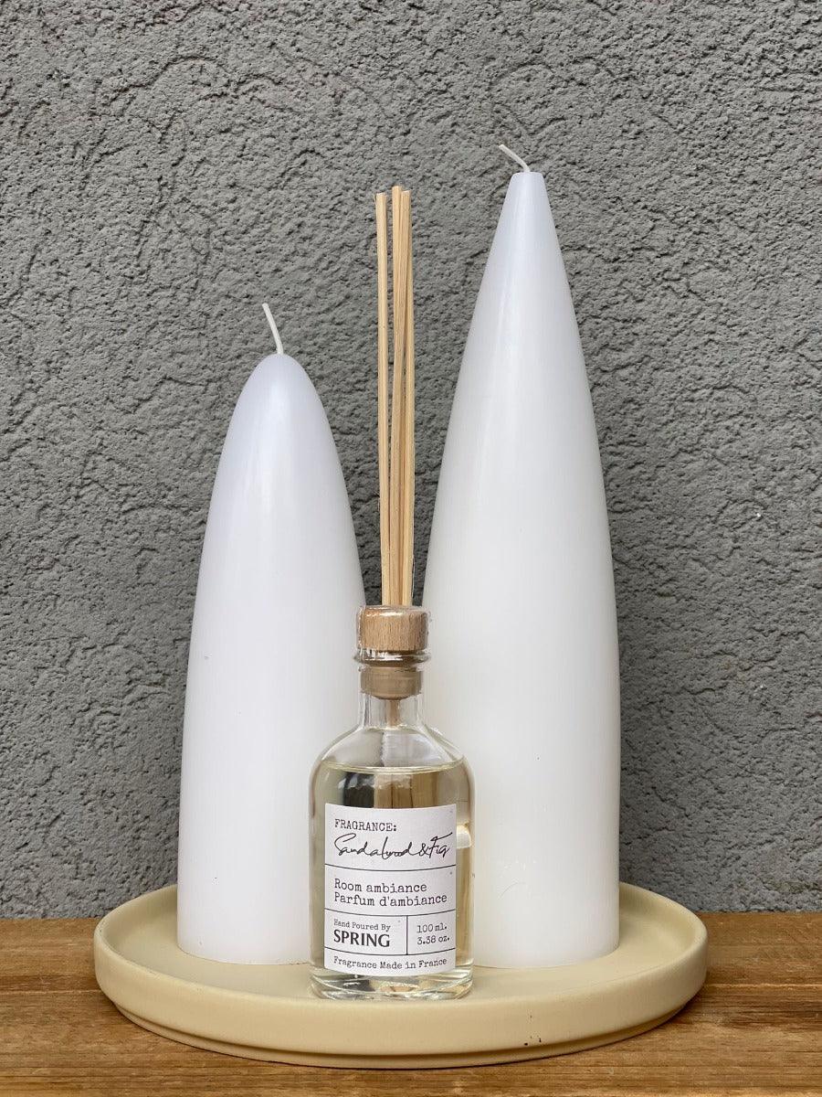 נר קוני לבן - גודל לבחירה - 1item