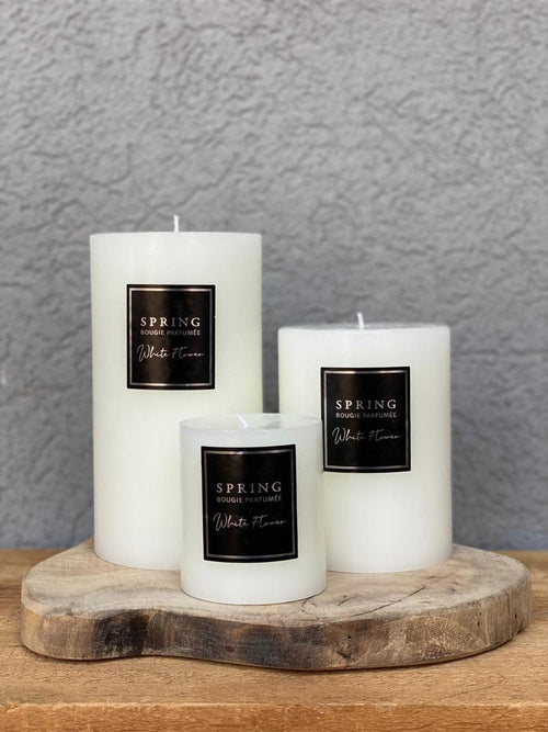 נר לבן ריחני - גודל לבחירה