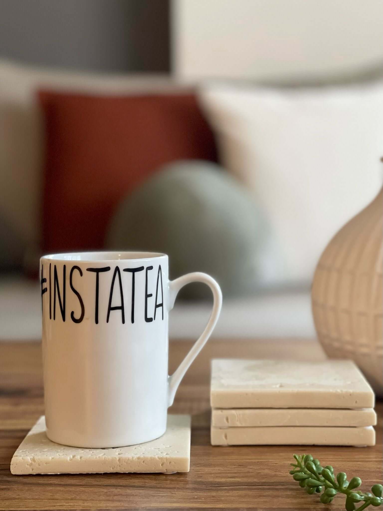 סט תחתיות קפה טרוונטין פולימרי