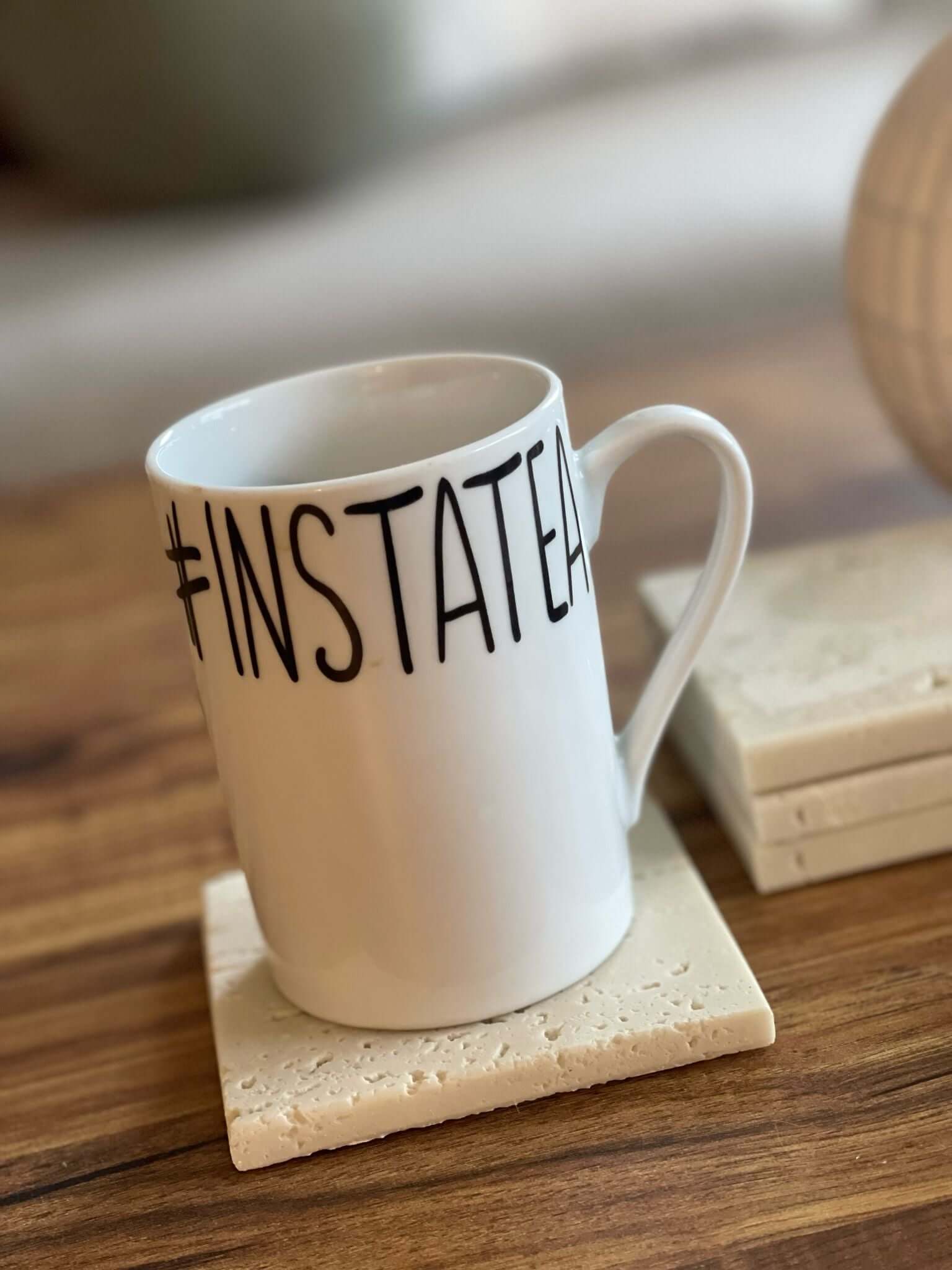 סט תחתיות קפה טרוונטין פולימרי