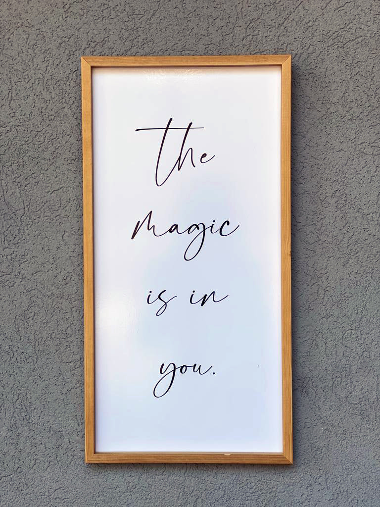 תמונה מסגרת עץ מג'יק- 60*30 ס"מ