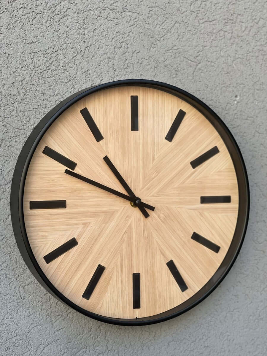 שעון קיר נטורל ווד